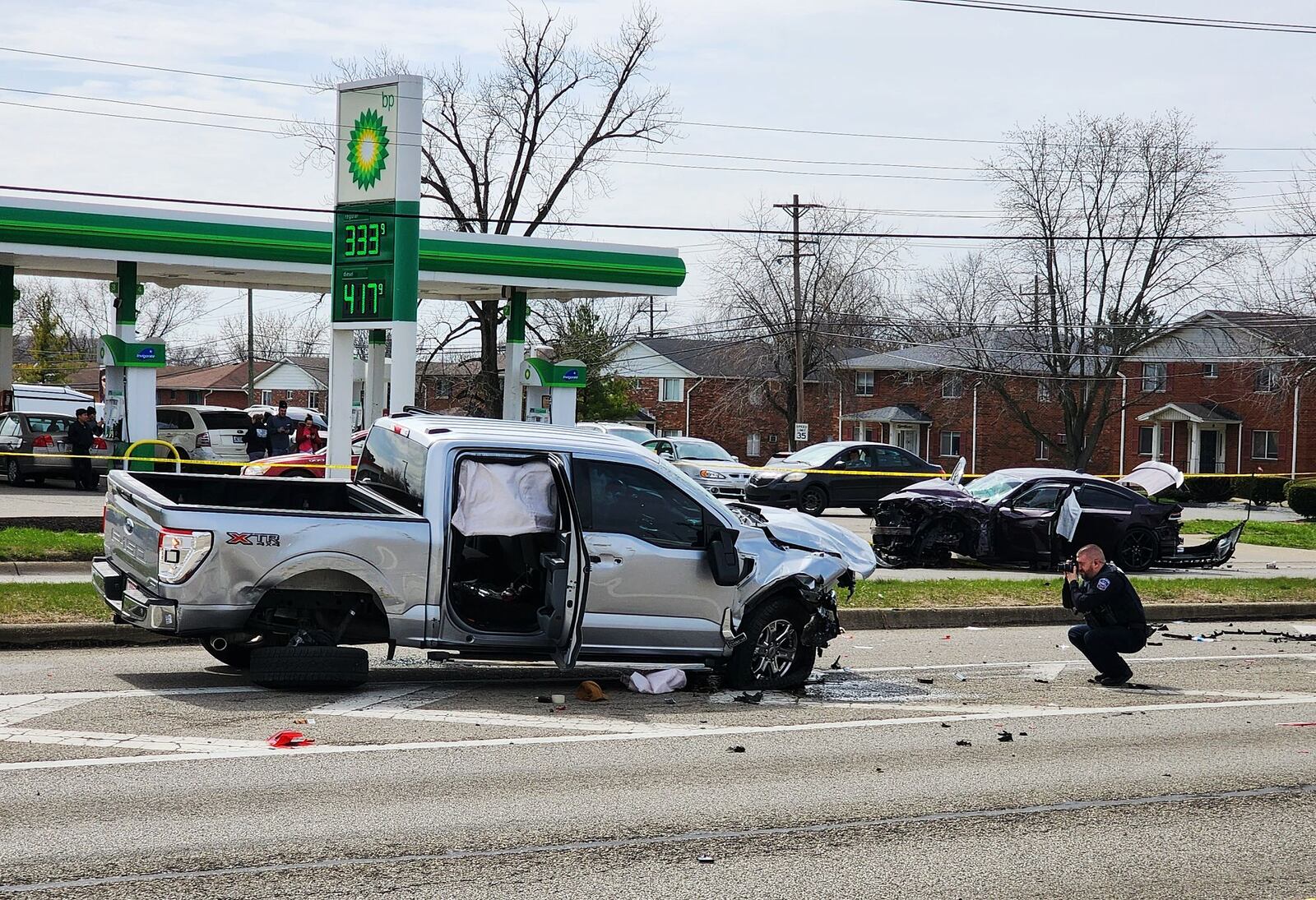 A chase Thursday afternoon at Roosevelt Boulevard and Jackson Lane in Middletown resulted in a crash and the recovery of drugs and a loaded AK-47, according to Middletown Police Chief David Birk. NICK GRAHAM/STAFF