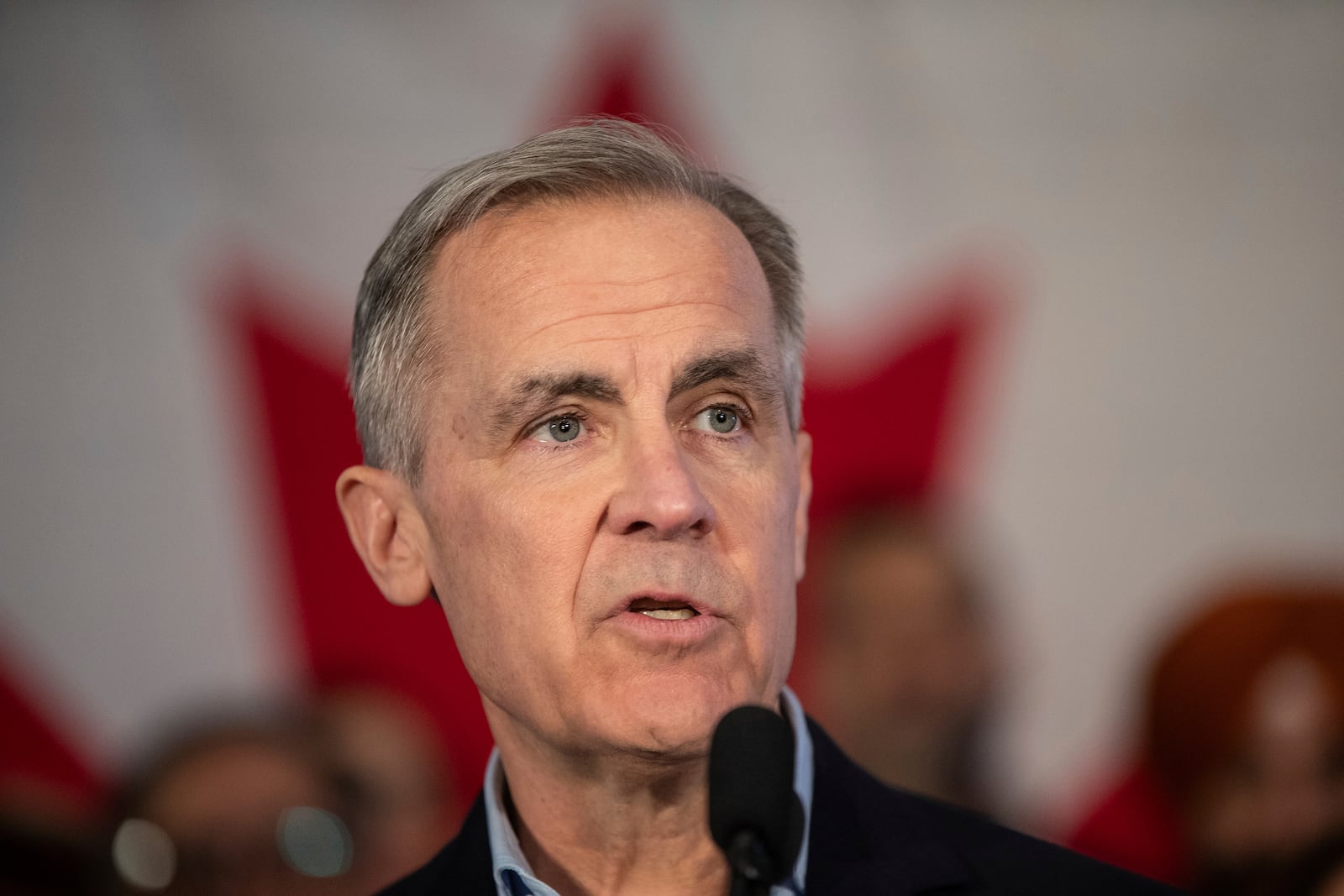 FILE - Mark Carney speaks during his Liberal leadership campaign launch in Edmonton, on Thursday Jan. 16, 2025. (Jason Franson/The Canadian Press via AP, File)