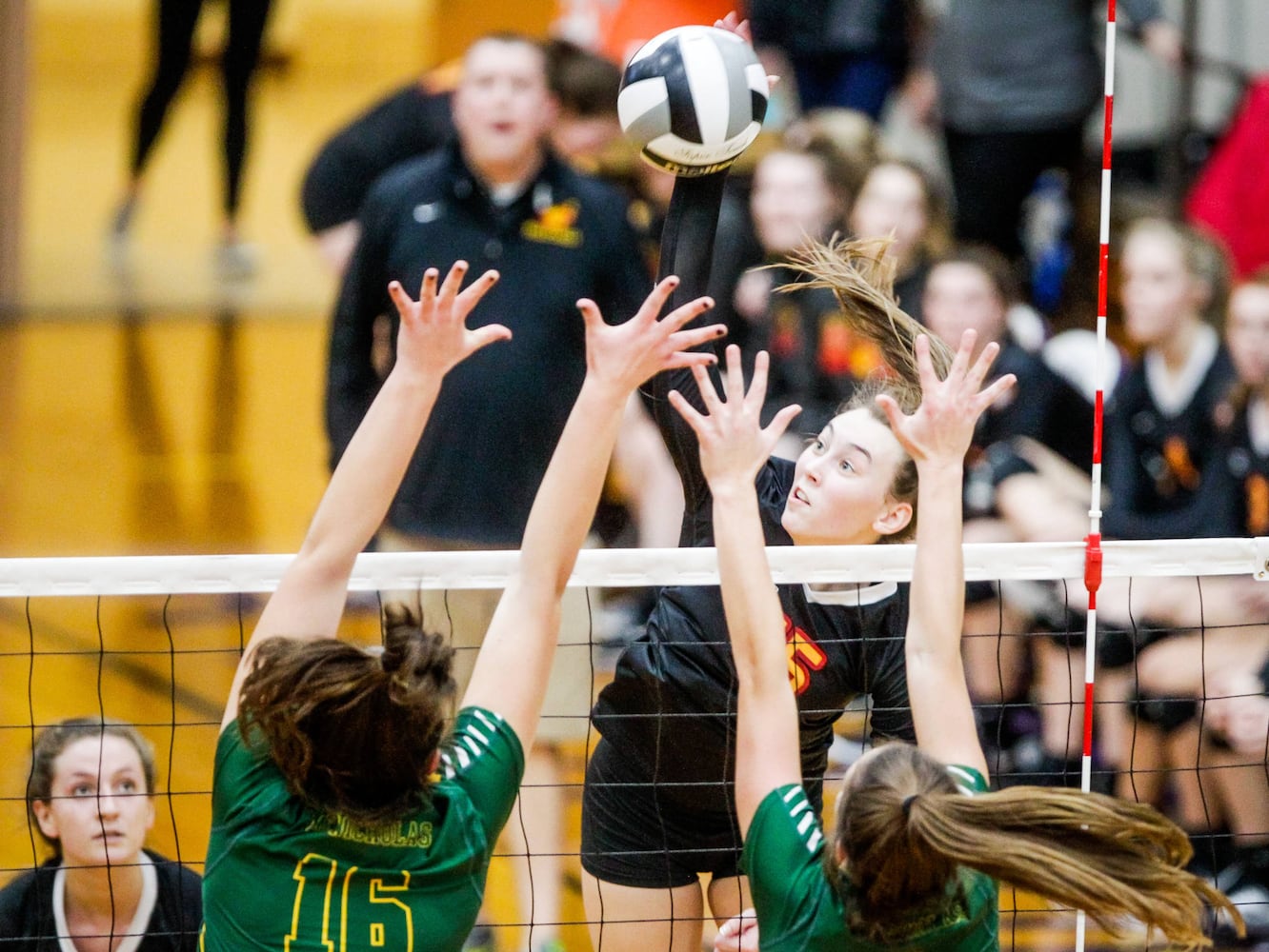 Fenwick vs McNicholas regional volleyball semifinal