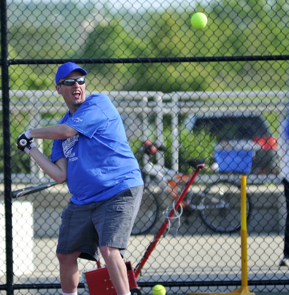 Ball games at Joe Nuxhall Miracle League Field