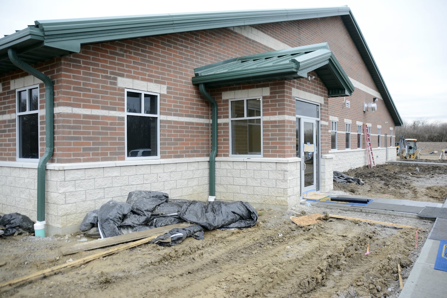 Construction progress of the Fairfield Twp. fire station