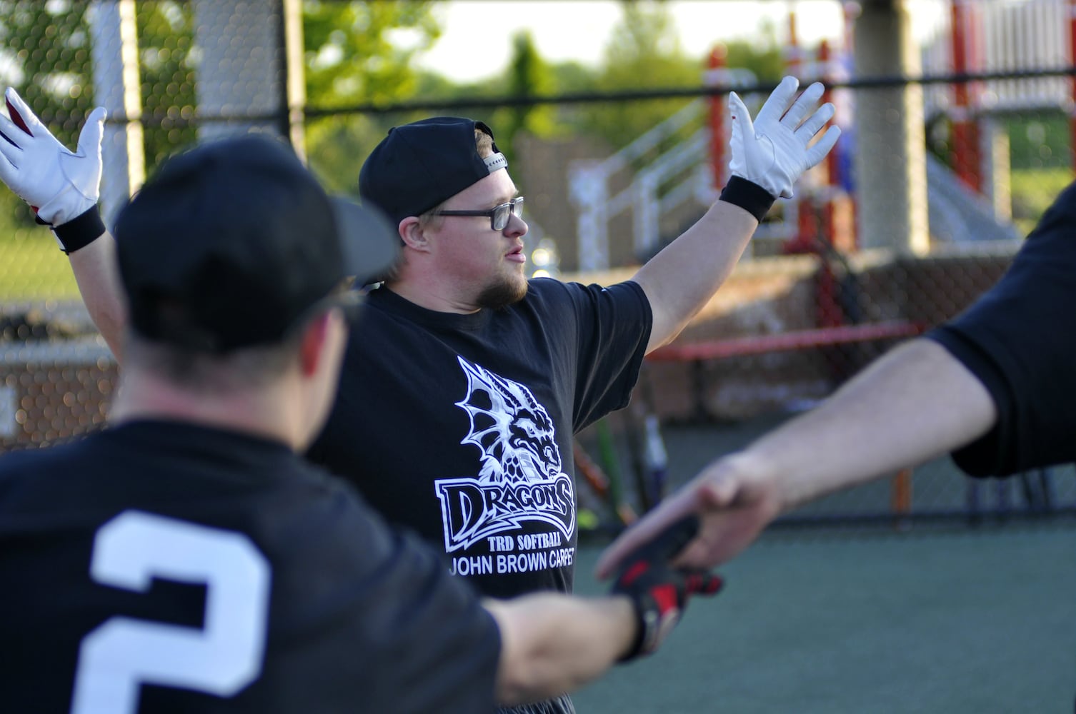 Ball games at Joe Nuxhall Miracle League Field