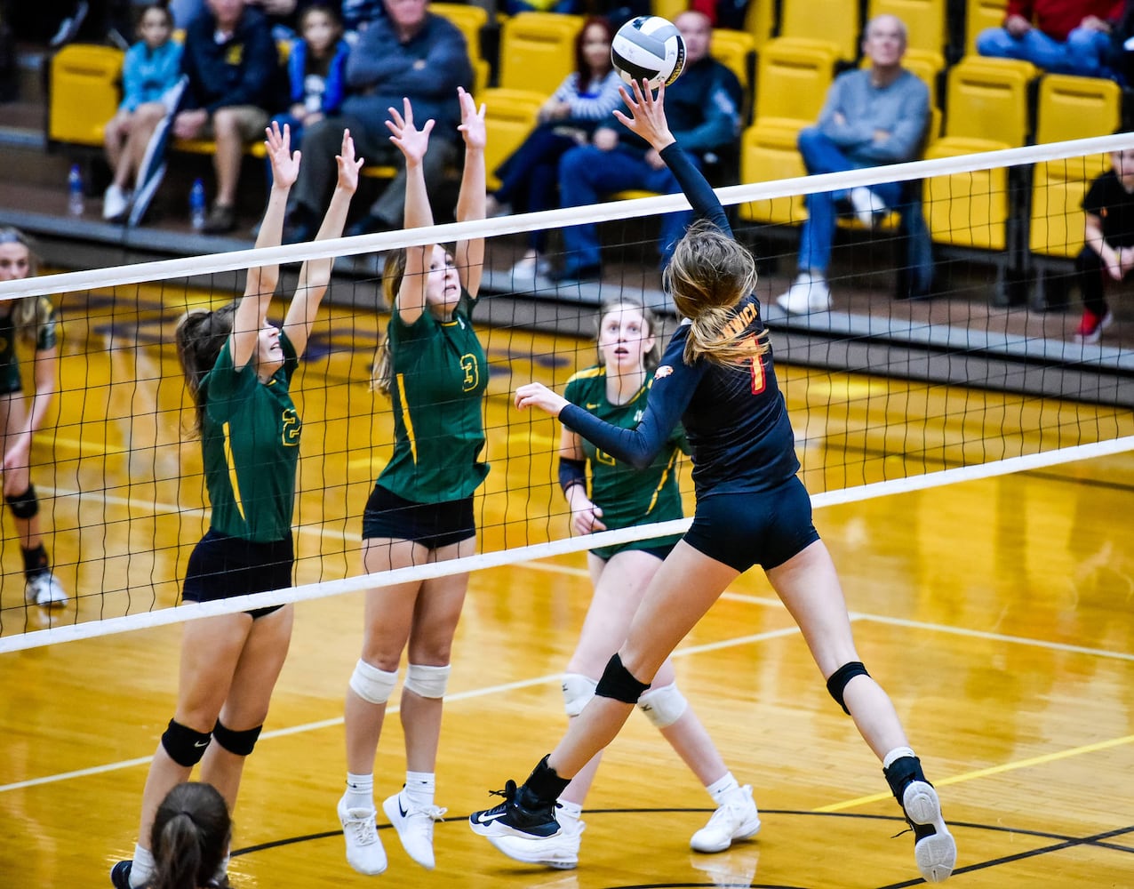 Fenwick vs McNicholas regional volleyball semifinal