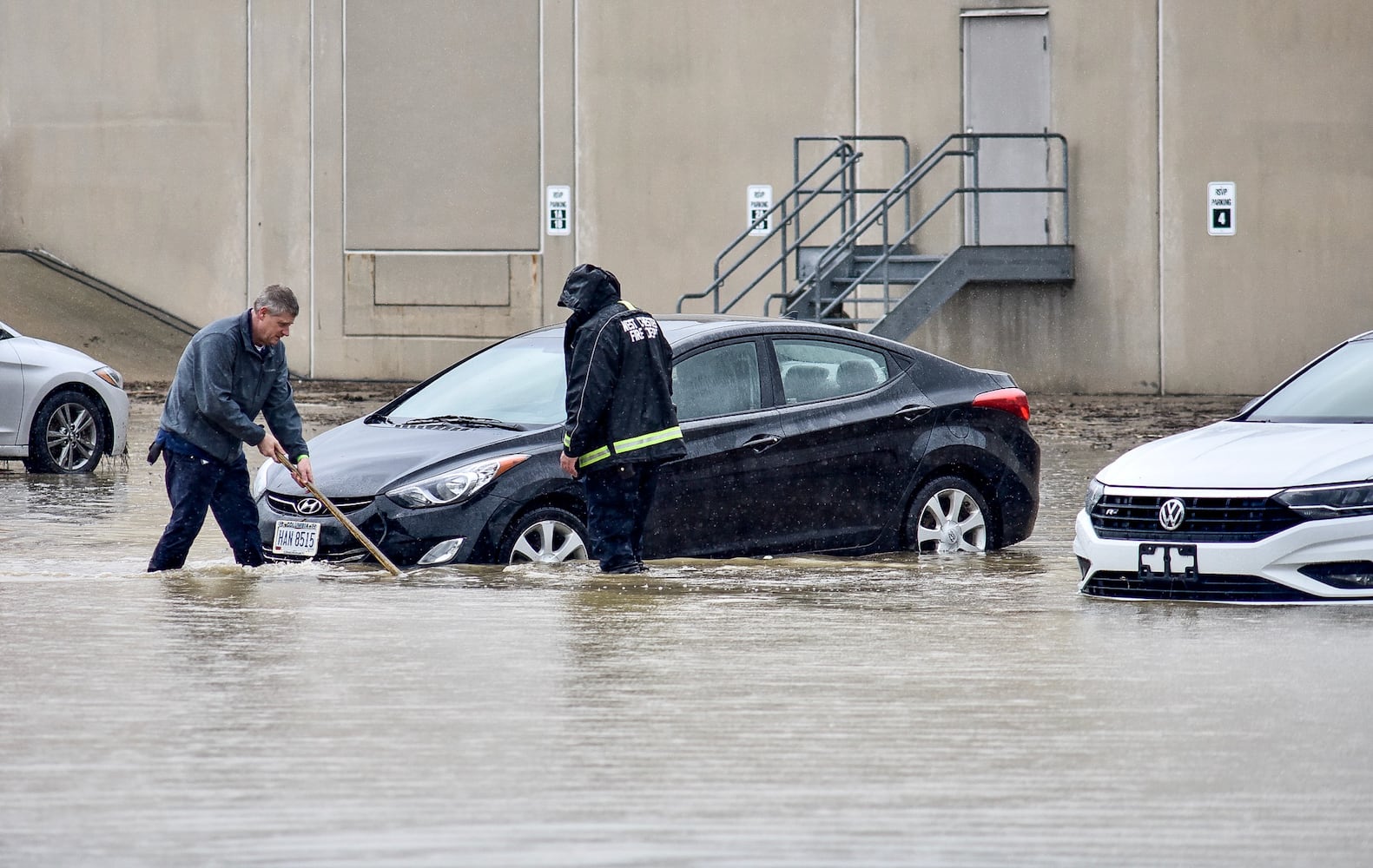 West Chester businesses evacuated due to high water