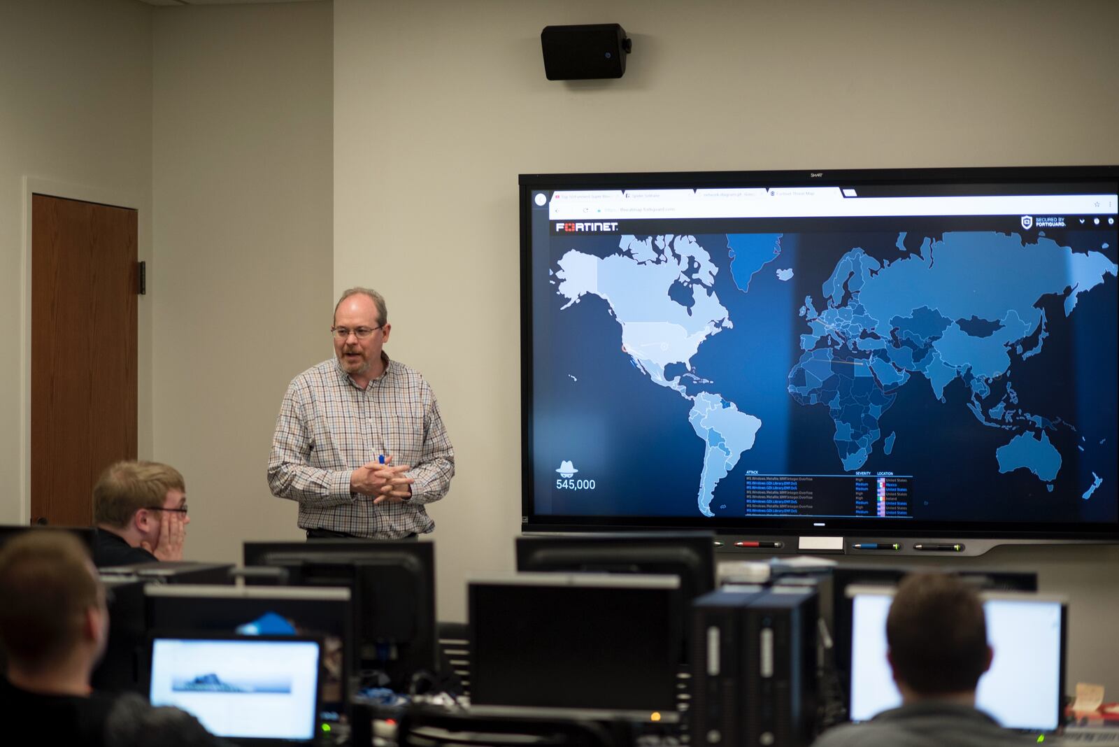 Paul Hansford, associate professor Computer Science and Information Technology, teaches at Sinclair Community College. The college's programs include training in cybersecurity.