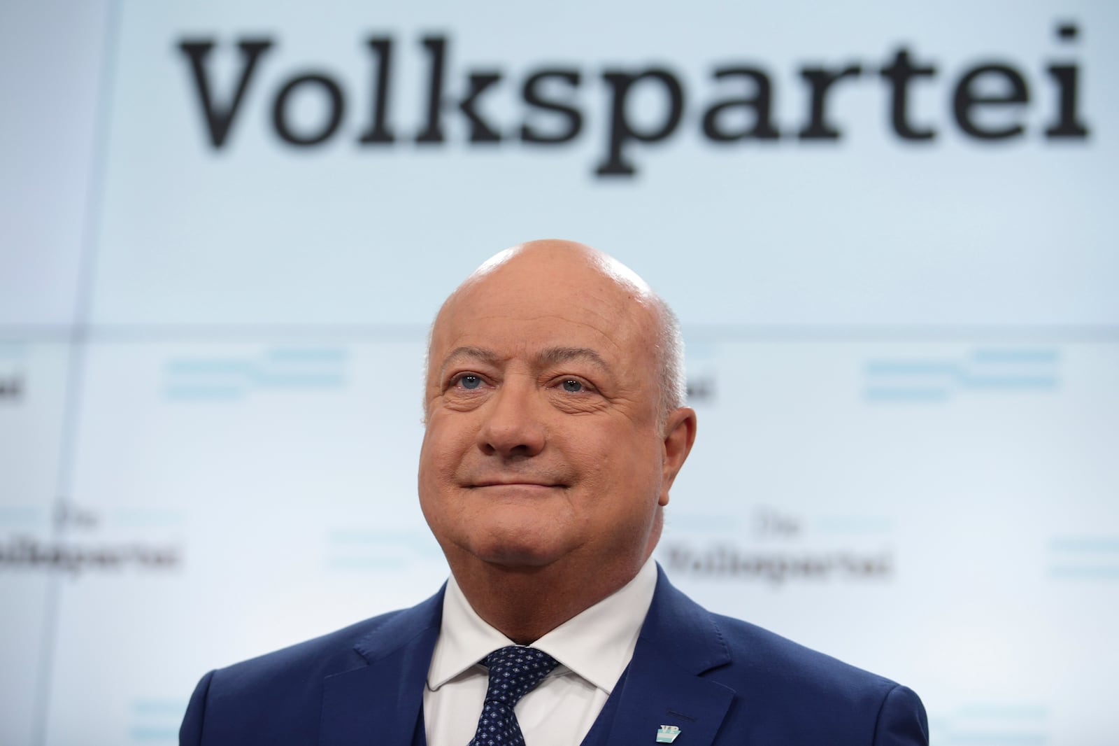 Austrian Peoples' Party (OeVP) secretary general Christian Stocker addresses a news conference, in Vienna, Austria, Sunday, Jan. 5, 2025, as the party nominated him as interim leader after the expected resignation of Chancellor Karl Nehammer. (AP Photo/Heinz-Peter Bader)