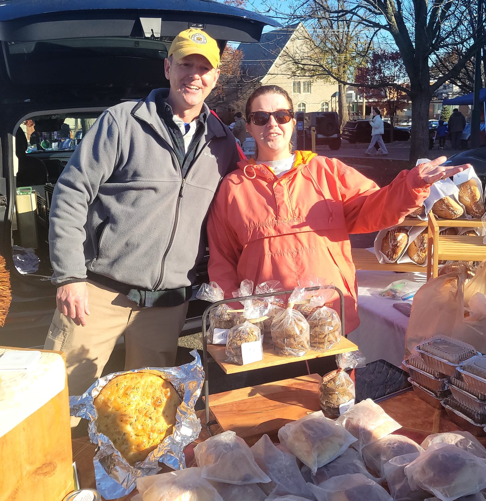 Sasha and Mike Symon, who both graduated from Miami three decades ago, live in Loveland, are bakers who also have careers in business. CONTRIBUTED