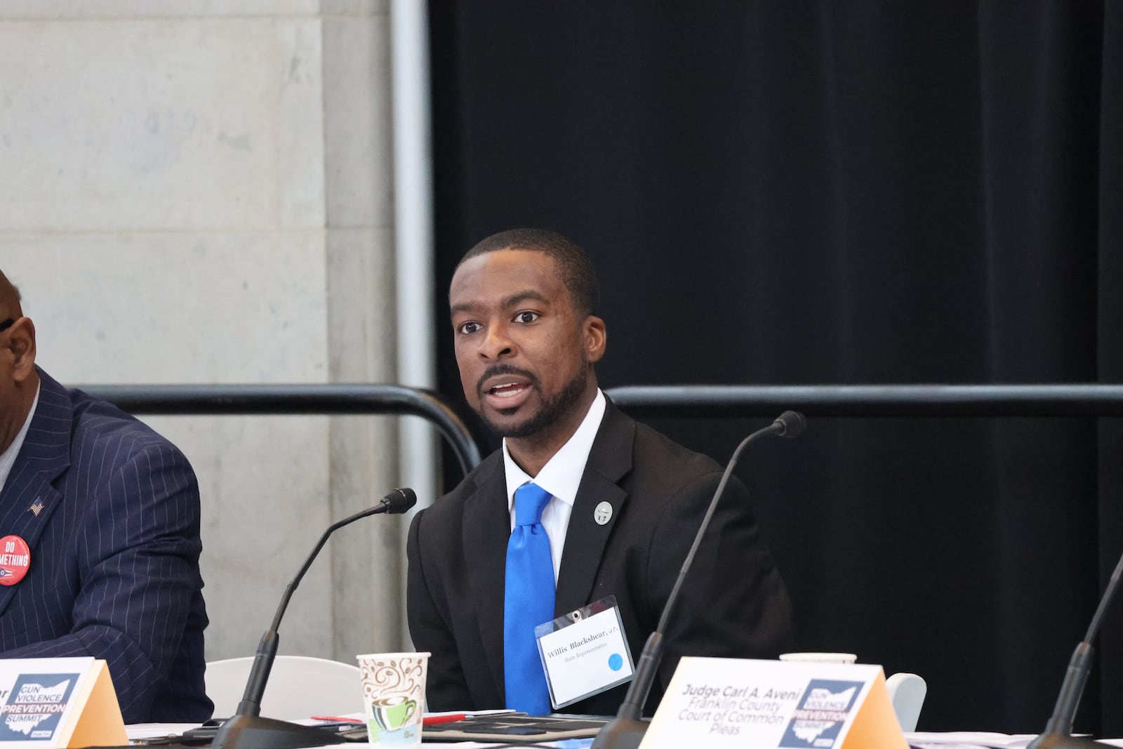 Ohio State Rep. Willis Blackshear, Jr., D-Dayton, speaks at the Ohio House Democrats' Gun Violence Prevention Summit on Feb. 16, 2024.