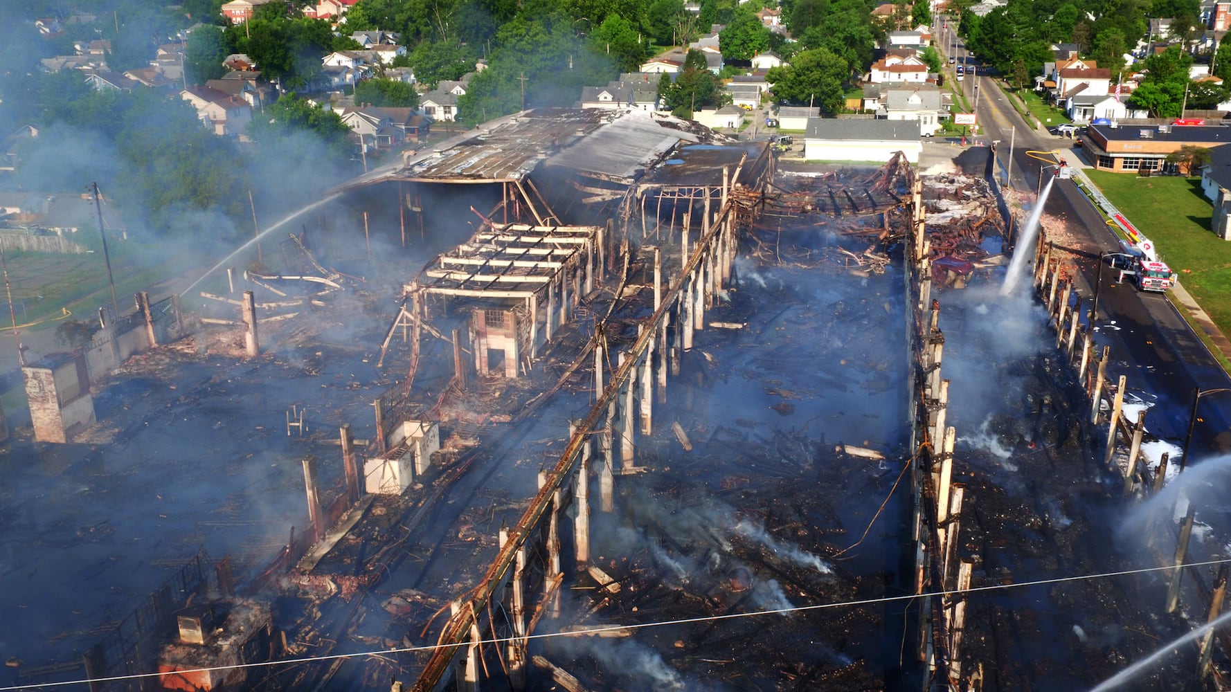 Aftermath of massive warehouse fire in Hamilton