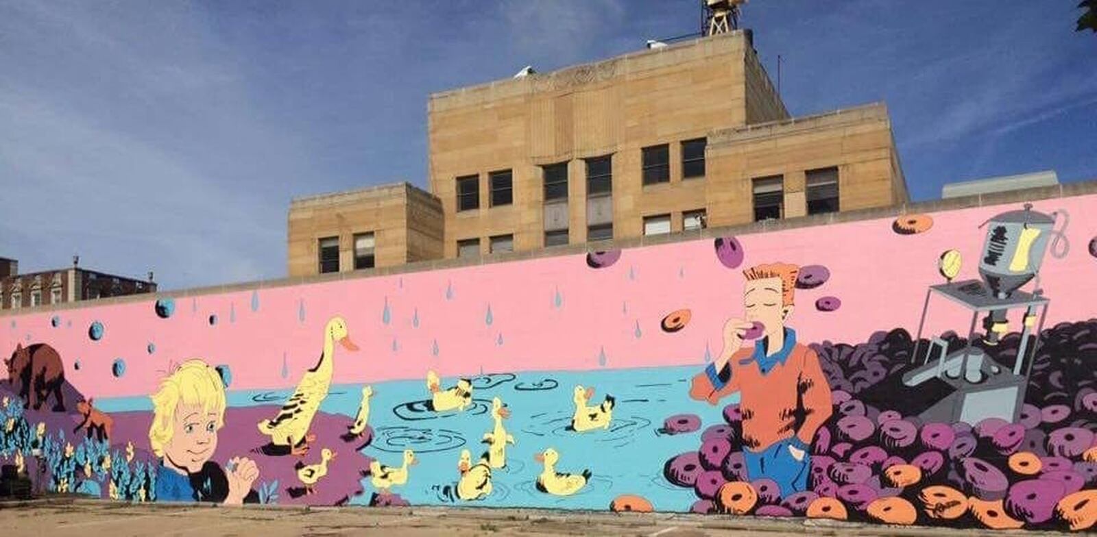 Make Way for McCloskey was one of five murals painted in Hamilton this year as part of the city’s StreetSpark program.