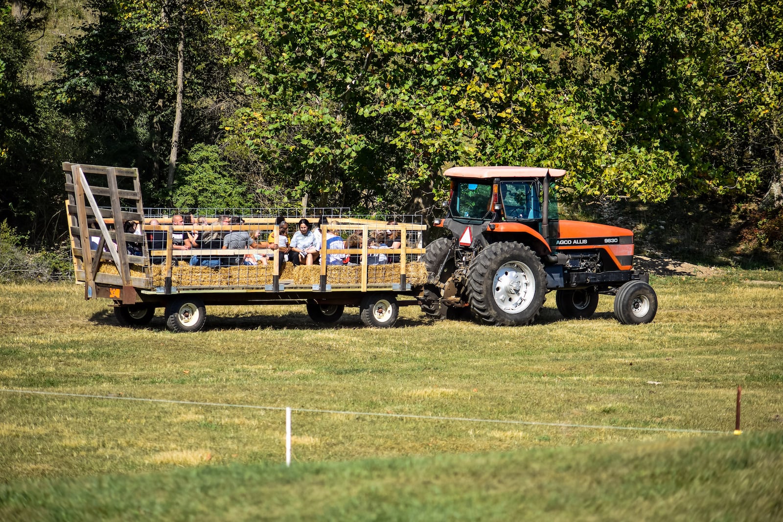 Fall on the Farm at Jackson Family Farm is open on weekends through October 25 on West Alexandria Road in Madison Township. The educational farm experience features pedal tractors, pumpkin patch, farm animals, corn maze, hay tower, hayride to the cattle field, pumpkin jump pad and more. NICK GRAHAM / STAFF