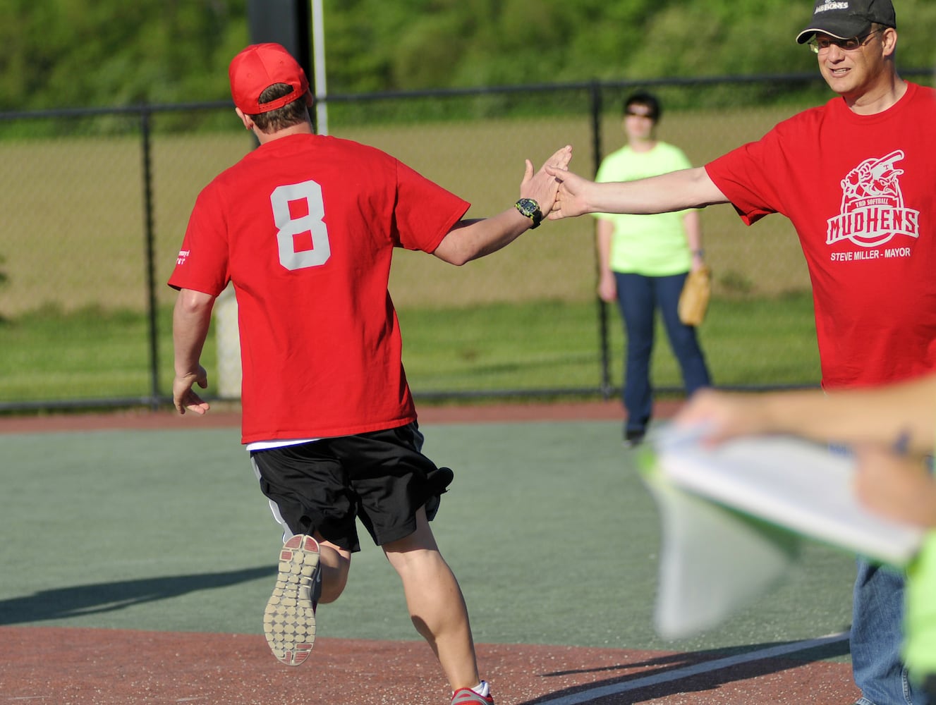 Ball games at Joe Nuxhall Miracle League Field