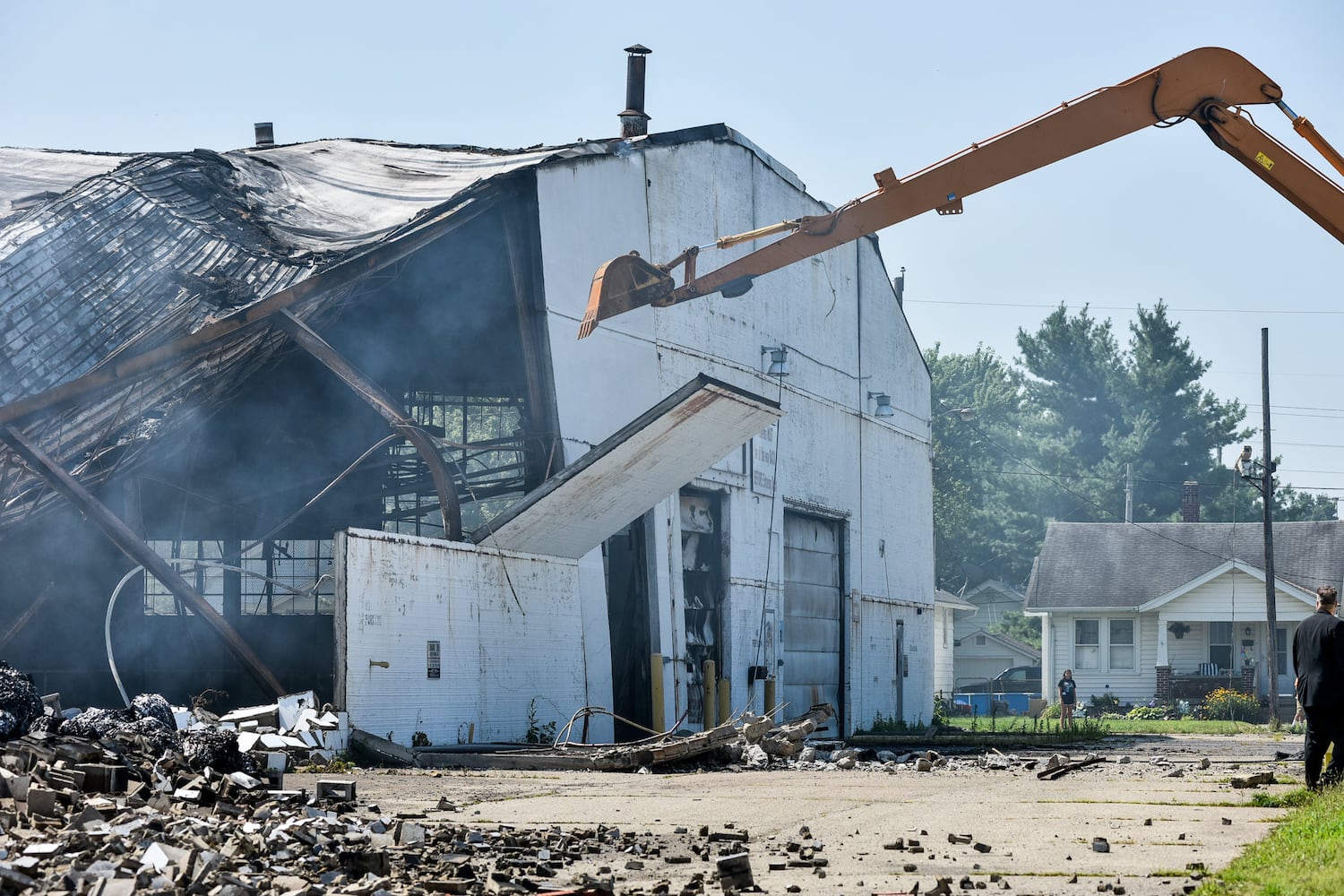 Aftermath of massive warehouse fire in Hamilton