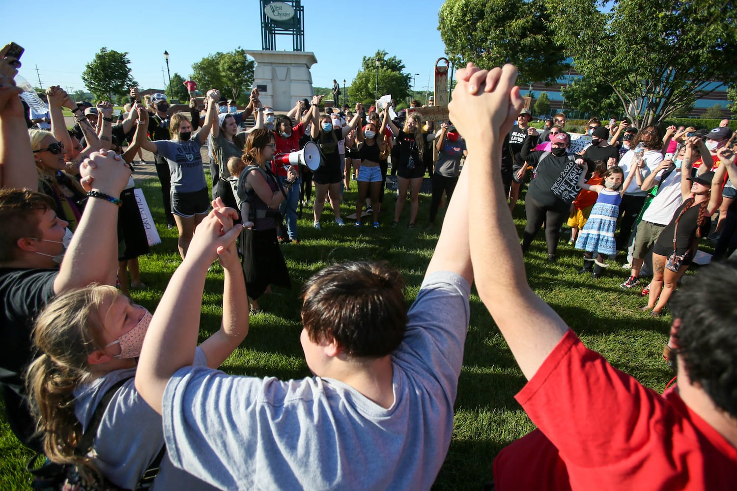 PHOTOS Crowd gathers at West Chester protest