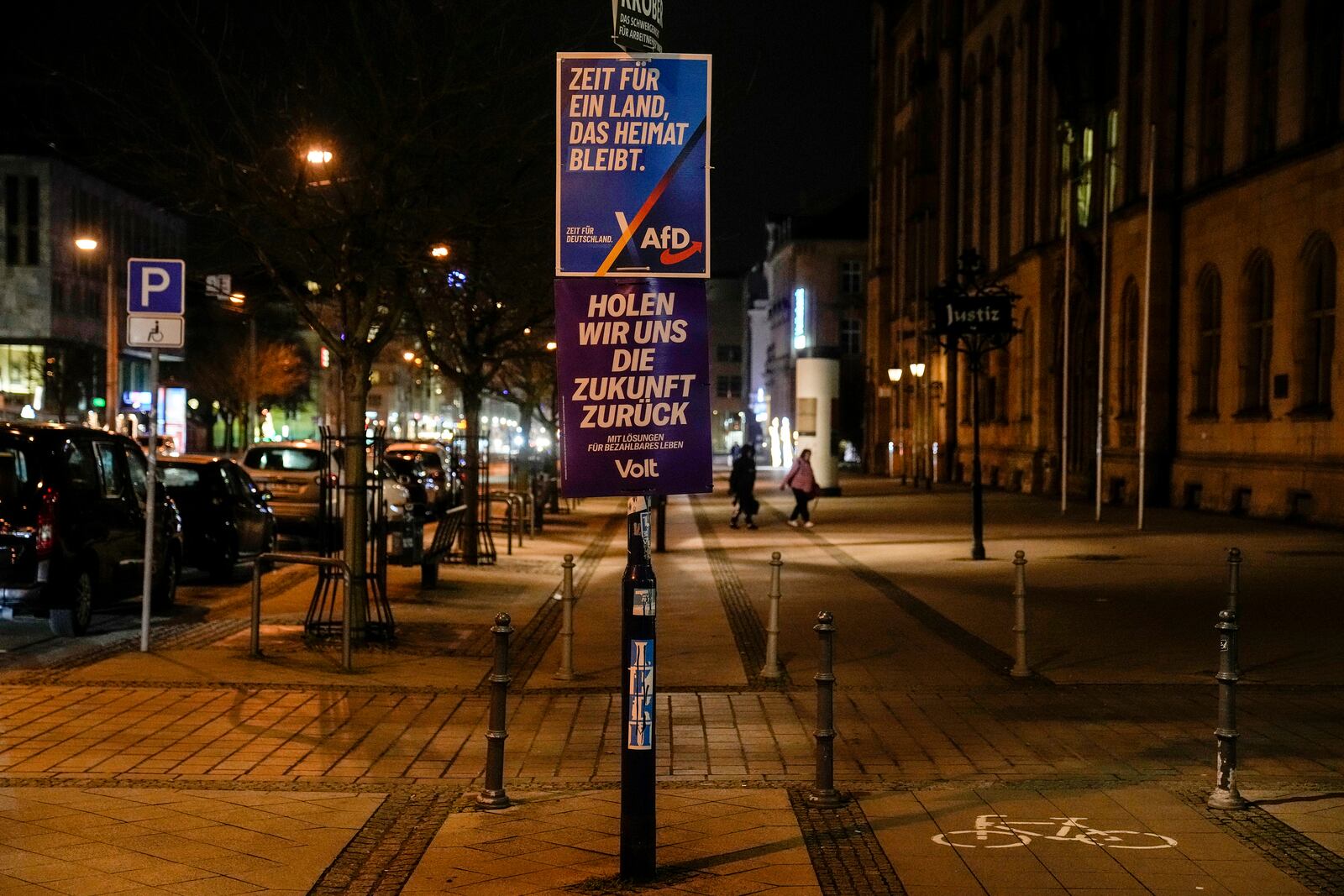 Magdeburg An election poster of the far-right anti-immigrant party Alternative For Germany party AfD, with with the slogan reading "It's time for a country that is still a home country", is displayed in a street, in Magdeburg, Germany, Thursday, Feb. 6, 2025. (AP Photo/Ebrahim Noroozi)