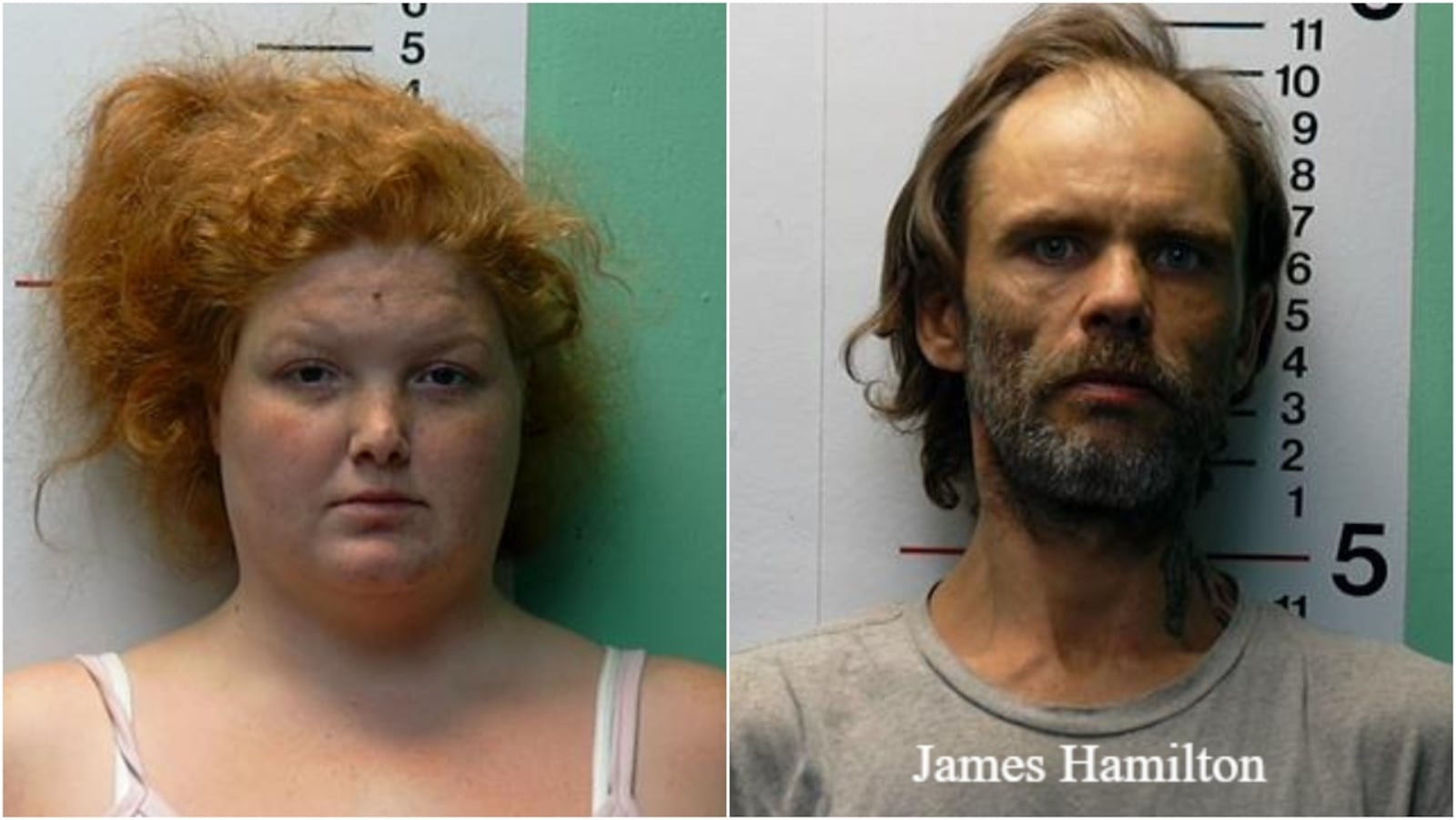 Brittany Gosney (left) and James Hamilton were charged on Sunday, Feb. 28, 2021 in connection to the death of 6-year-old James Robert Hutchinson of Middletown.