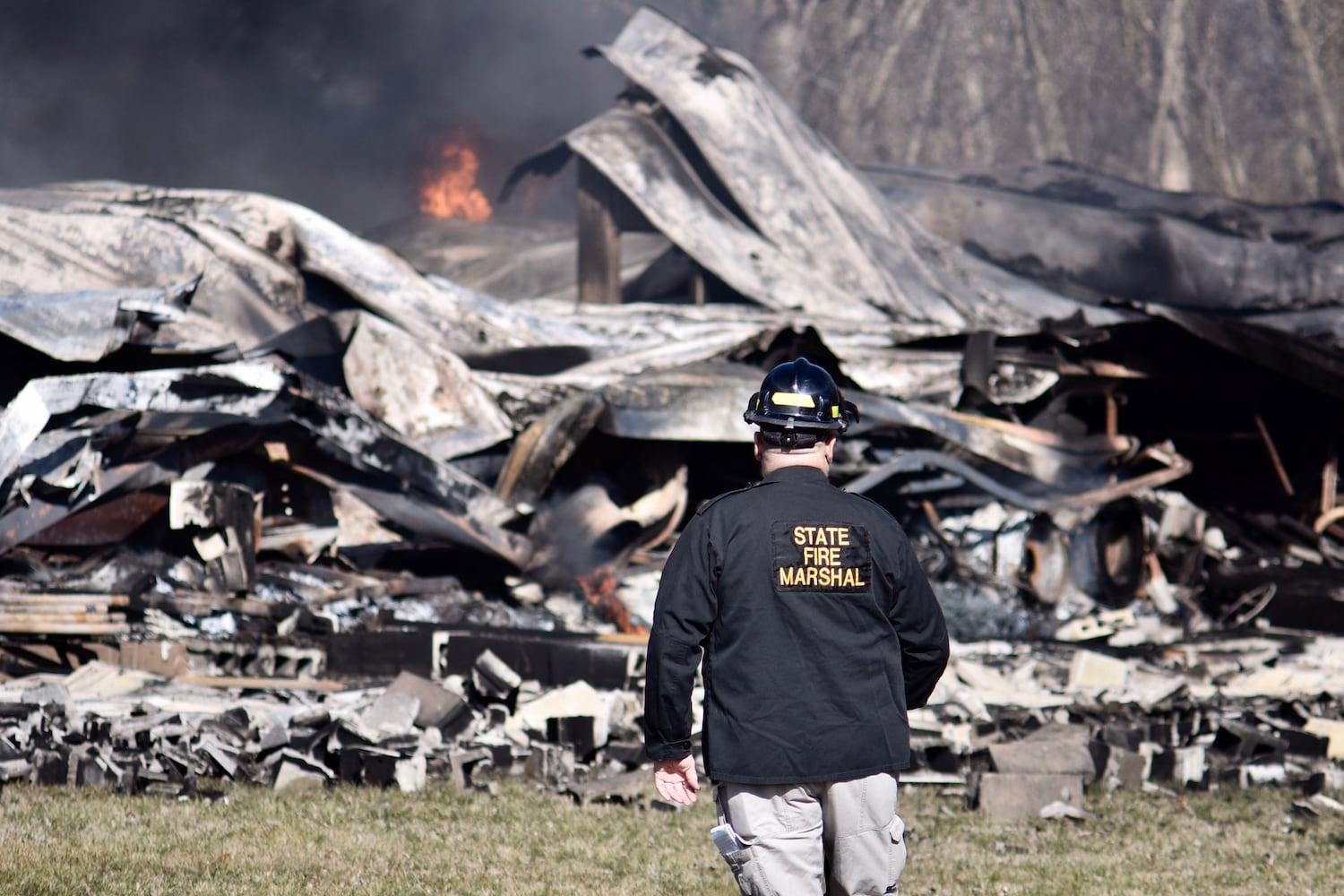 PHOTOS: Massive fire at tire warehouse in Butler County