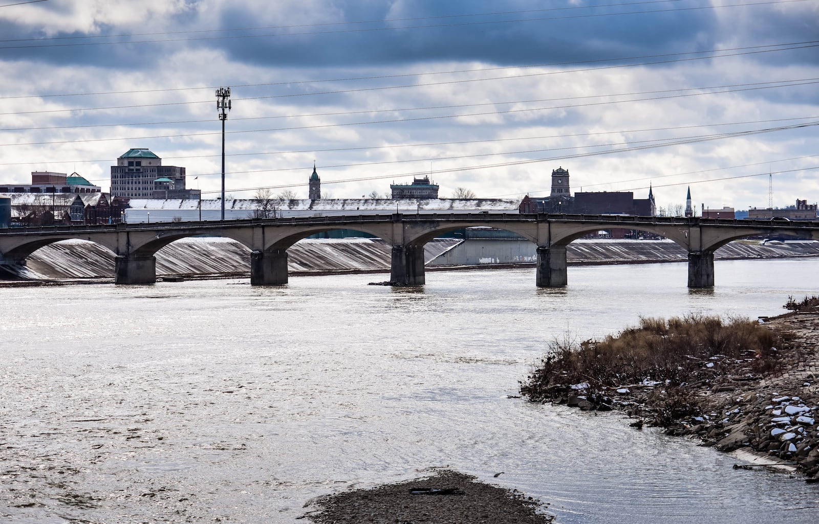 The Black Street Bridge, built about a century ago, will need to be replaced within about 20 years. That is part of the reason for the proposed North Hamilton Crossing bridge-and-highway project. NICK GRAHAM/STAFF