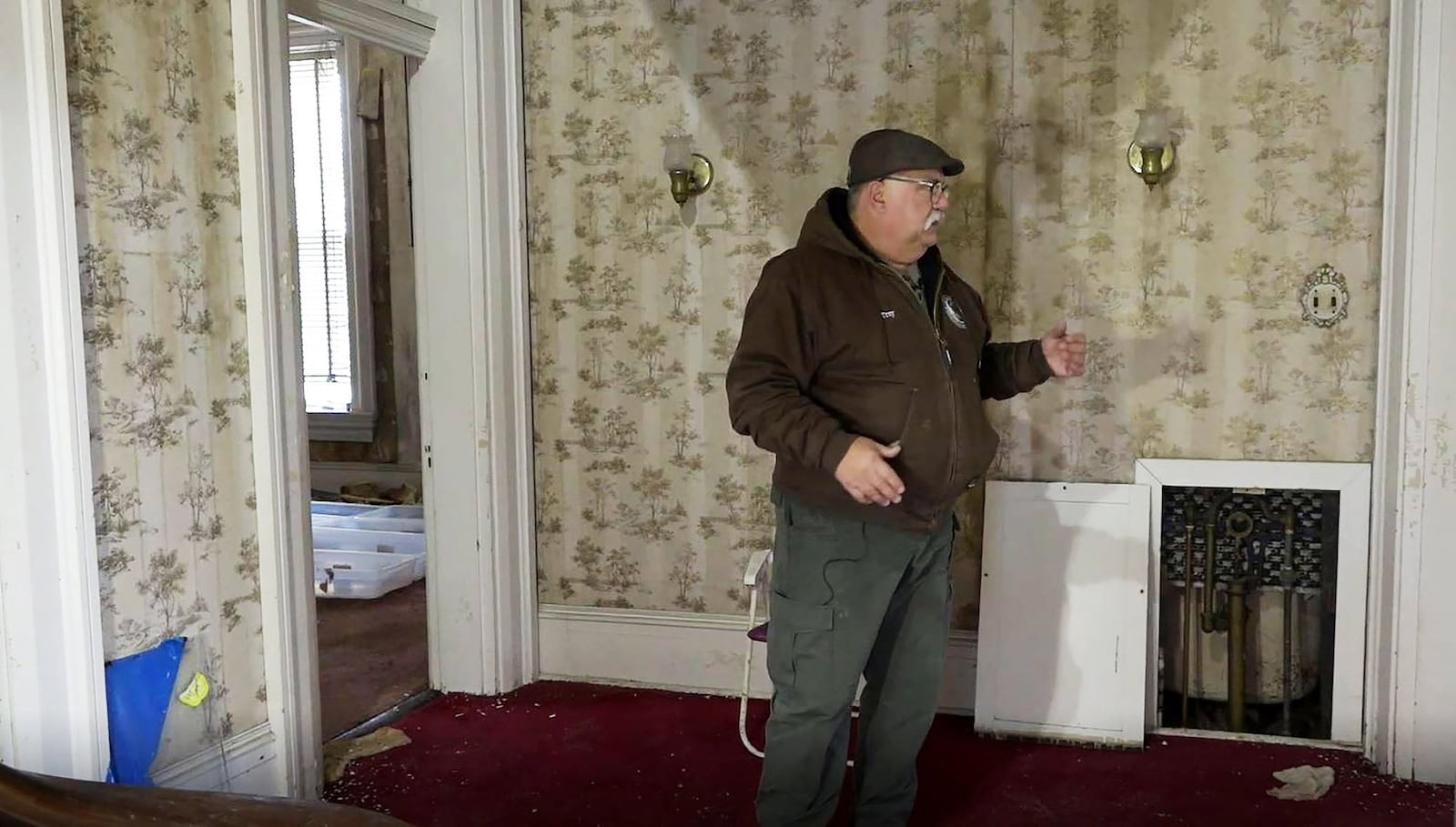 Troy Schwable, pictured, and his wife Kathy have purchased and are restoring the historic Antebellum mansion on Pleasant Avenue in the Lindenwald area of Hamilton. Courtesy TV HAMILTON