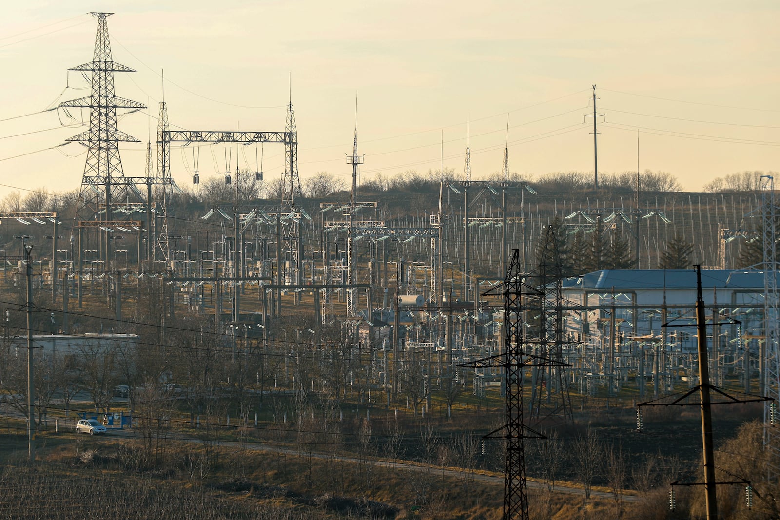 The power station in Braila, Moldova, a USAID supported project, on Wednesday, Jan. 29, 2025. (AP Photo/Aurel Obreja)