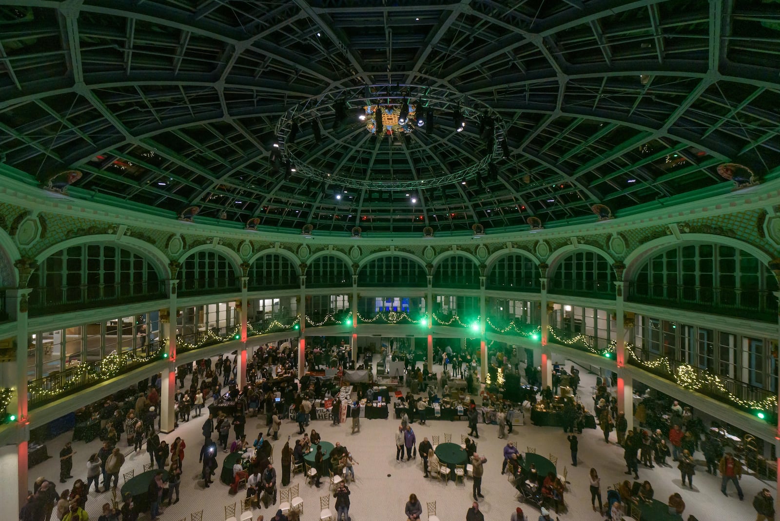 Holly Days returned to the newly restored Rotunda of the Dayton Arcade from Tuesday, Dec. 7 through Thursday, Dec. 9, 2021. The free, family friendly event featured artisan vendors, live performances, a community Lego build hosted by Brixilated, magical snowfall and more. This amazing rebirth of Holly Days was originally held in 1992 & 1993 when The Arcade was known as Arcade Square. Did we spot you there on Thursday night? TOM GILLIAM / CONTRIBUTING PHOTOGRAPHER