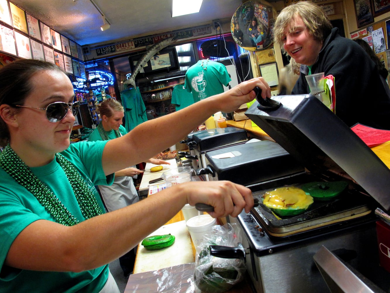 Green Beer Day in Oxford through the years