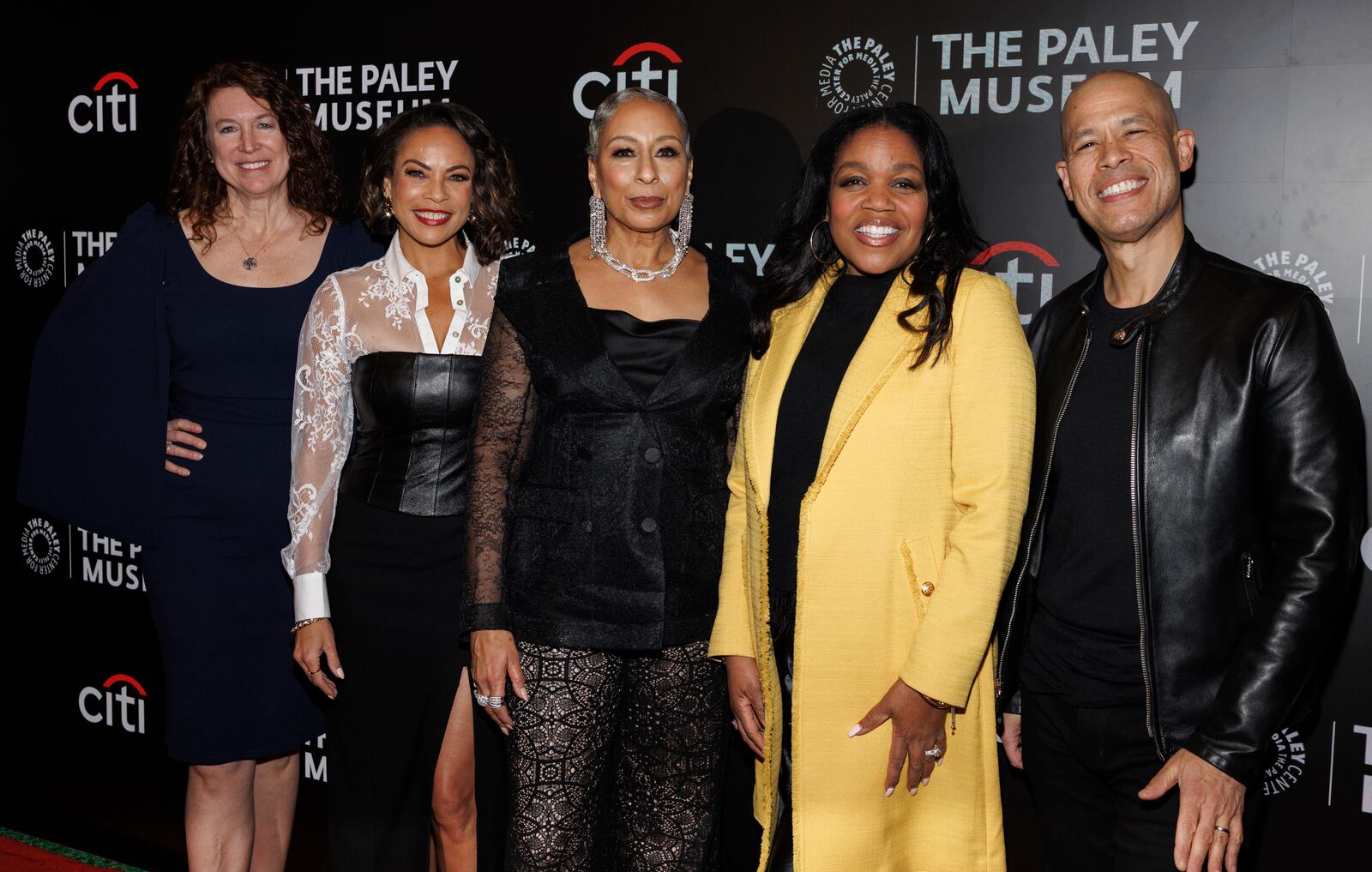 Kimberly Doebereiner, from left, Daphnée Duplaix, Tamara Tunie, Sheila Ducksworth, and Vladimir Duthiers attend Making Soap Opera History with CBS's "Beyond the Gates" at The Paley Museum on Thursday, Feb. 20, 2025, in New York. (Photo by CJ Rivera/Invision/AP)