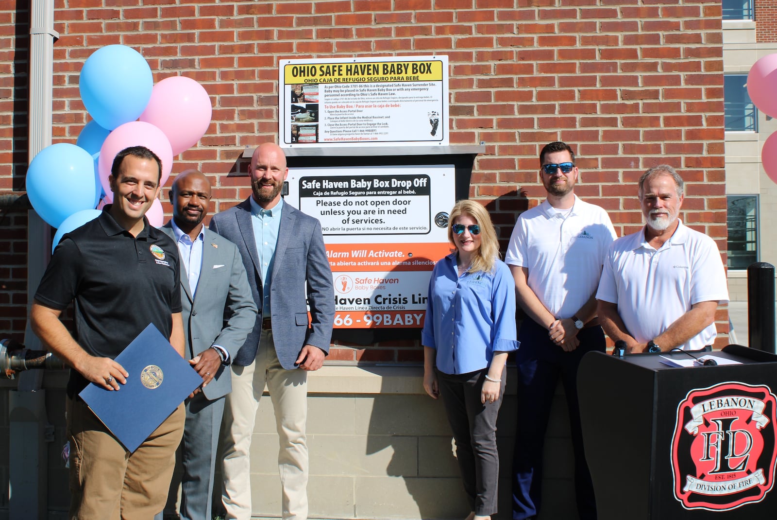 The Safe Haven Baby Box at Lebanon Fire Station 41 which was installed in 2022, was put into operation in 2023, with multiple local officials attending the dedication. CONTRIBUTED/CITY OF LEBANON