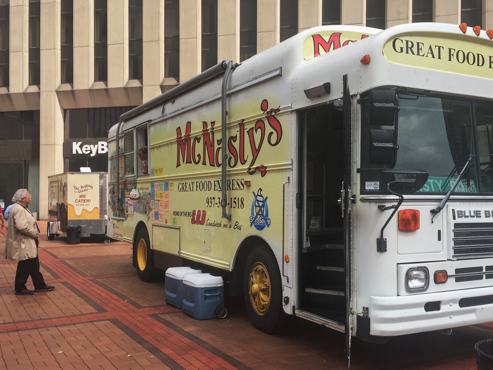 McNasty's Mobile Food Truck makes a stop at Courthouse Square in downtown Dayton.