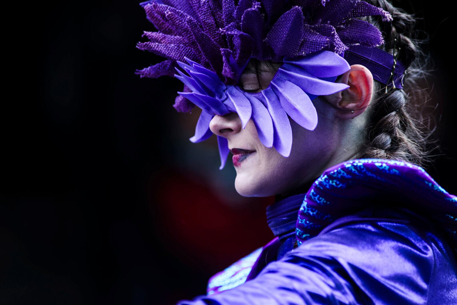 A performer takes part in the St Patrick's Day Parade in Dublin, Ireland, Monday March 17, 2025. (Evan Treacy/PA via AP)