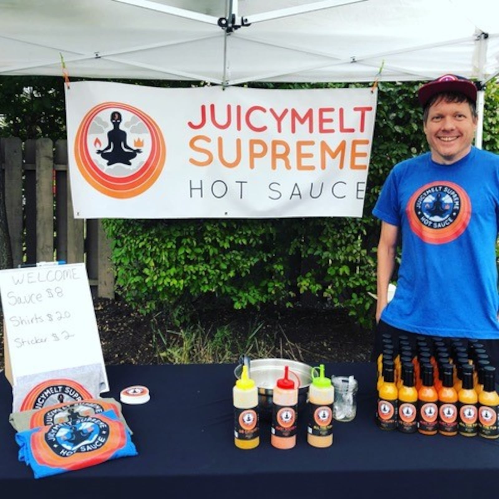 Tracy and Jeffrey McElfresh of Kettering have released JuicyMelt Supreme Hot Sauce.  Varieties include Ruby Wizard (grapefruit habanero), OG Catalyst (orange ginger habanero), and All the Fun (white pepper peach).