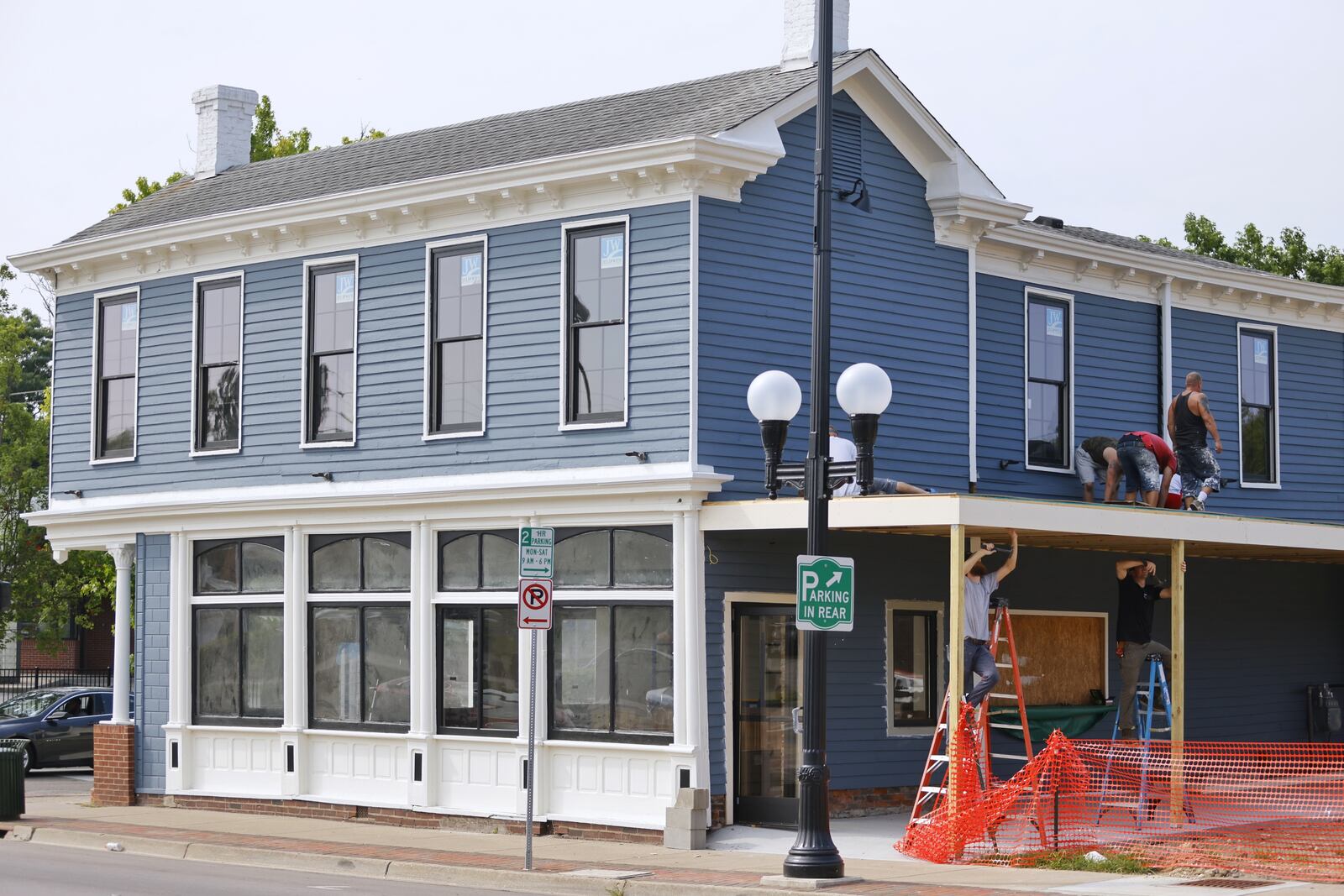 The building soon to be occupied by the HUB on Main bar and eatery (HUB stands for Hamilton's Urban Backyard) should open on Labor Day. NICK GRAHAM/STAFF