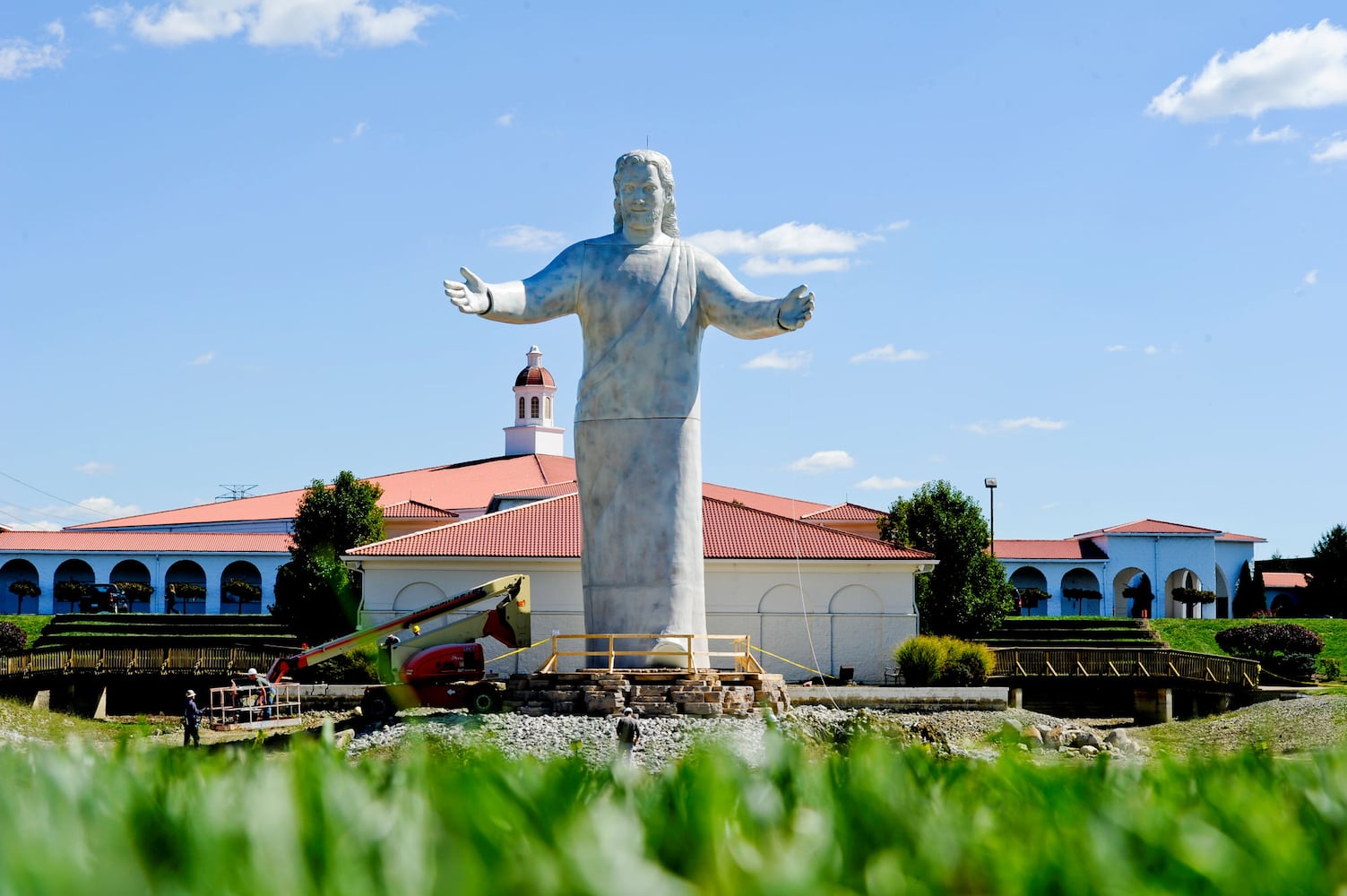 Throwback Thursday Jesus statue burns to the ground