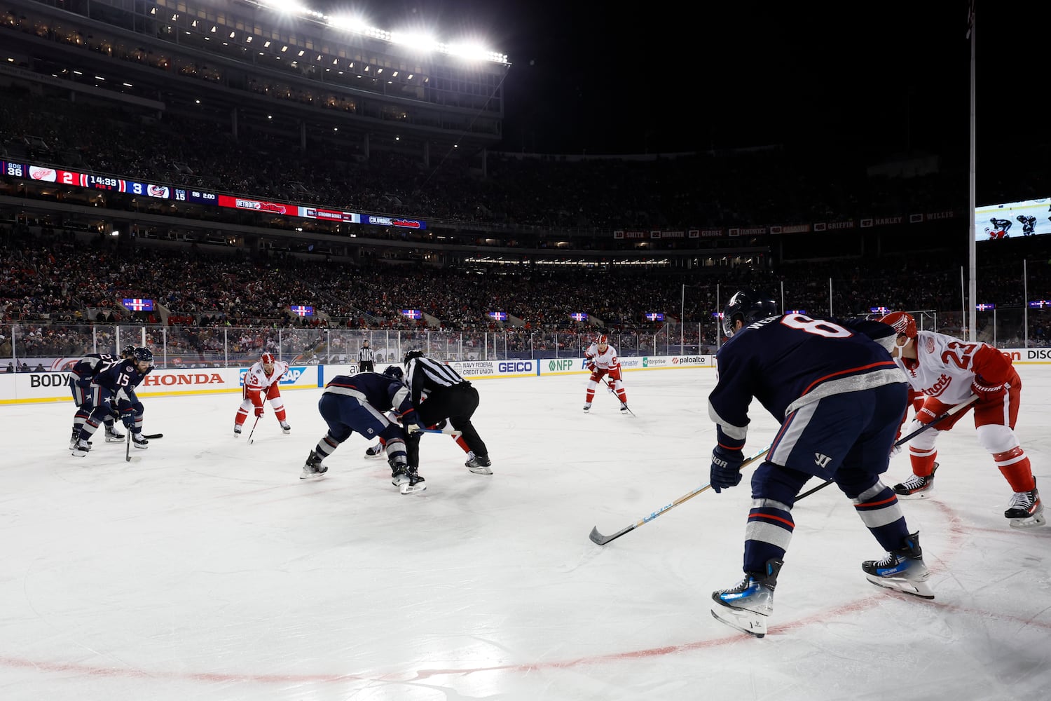 Red Wings Blue Jackets Hockey