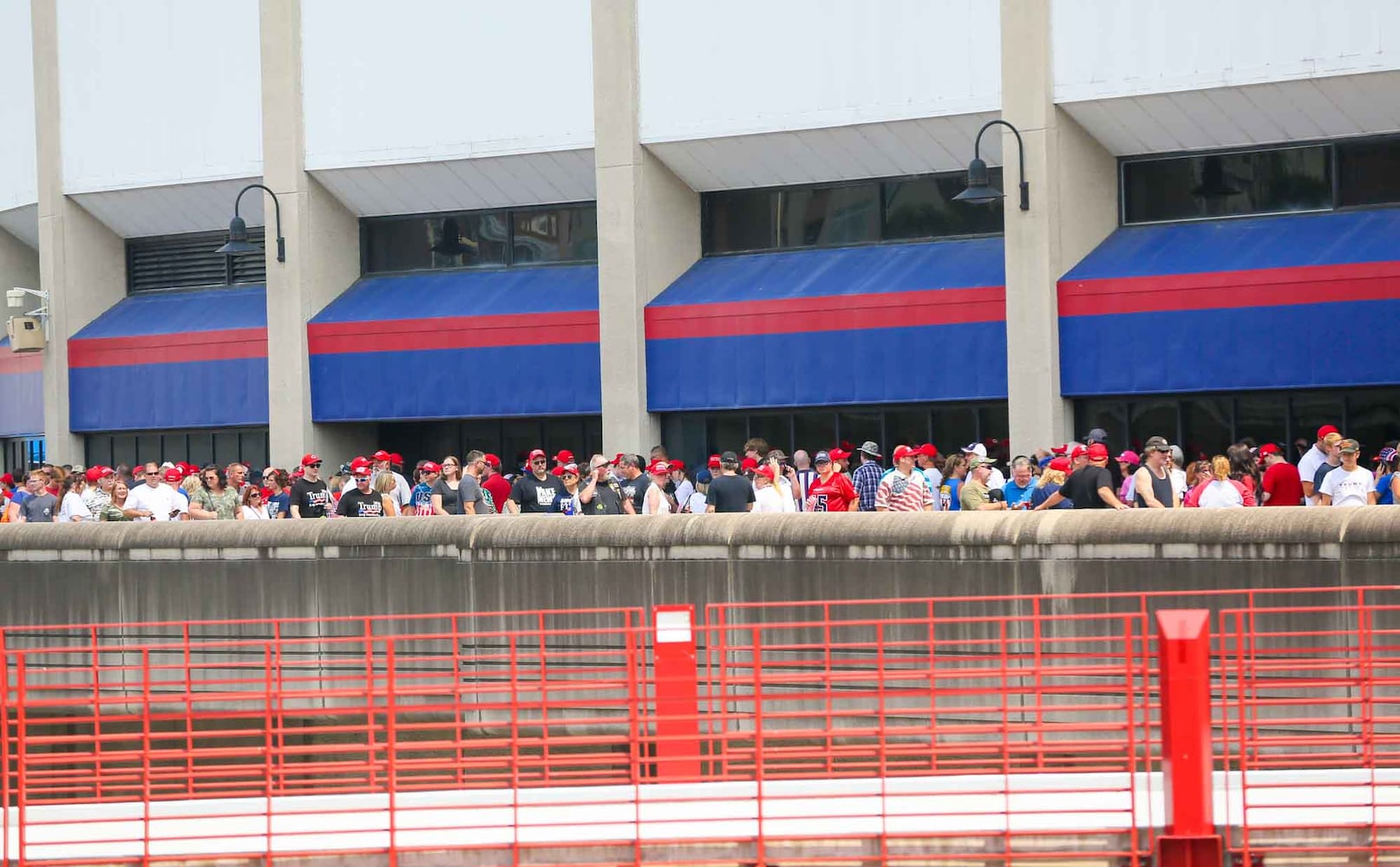 PHOTOS Crowd arrives for President Donald Trump rally in Cincinnati