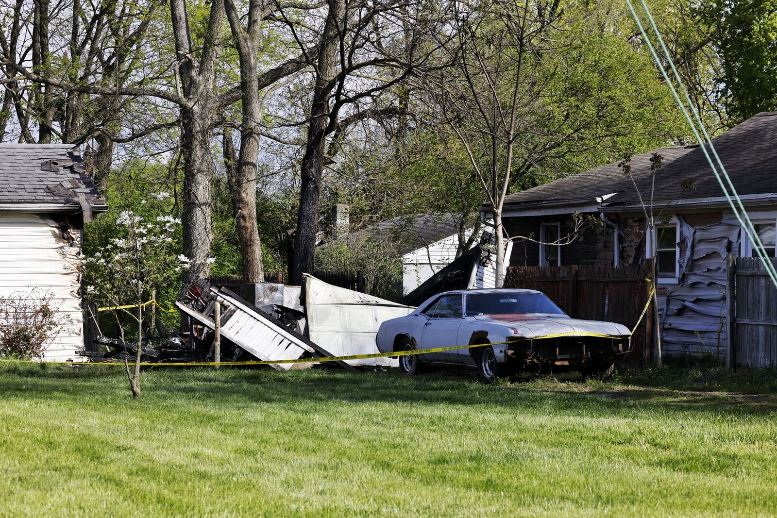 A person was found dead Monday morning, April 24, in a fire on Vannest Avenue in Middletown. NICK GRAHAM/STAFF