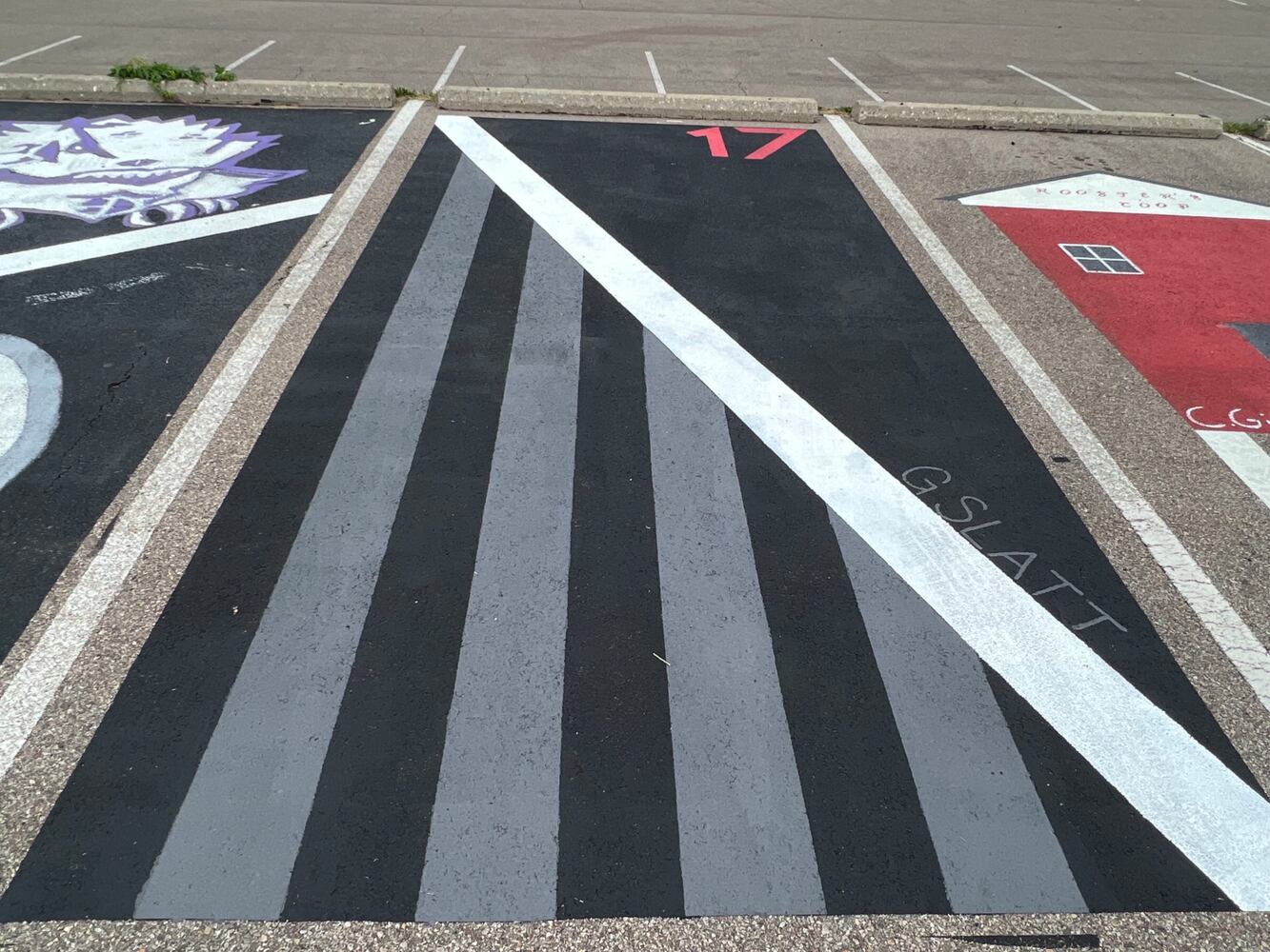 Fairfield High School senior parking lot spaces