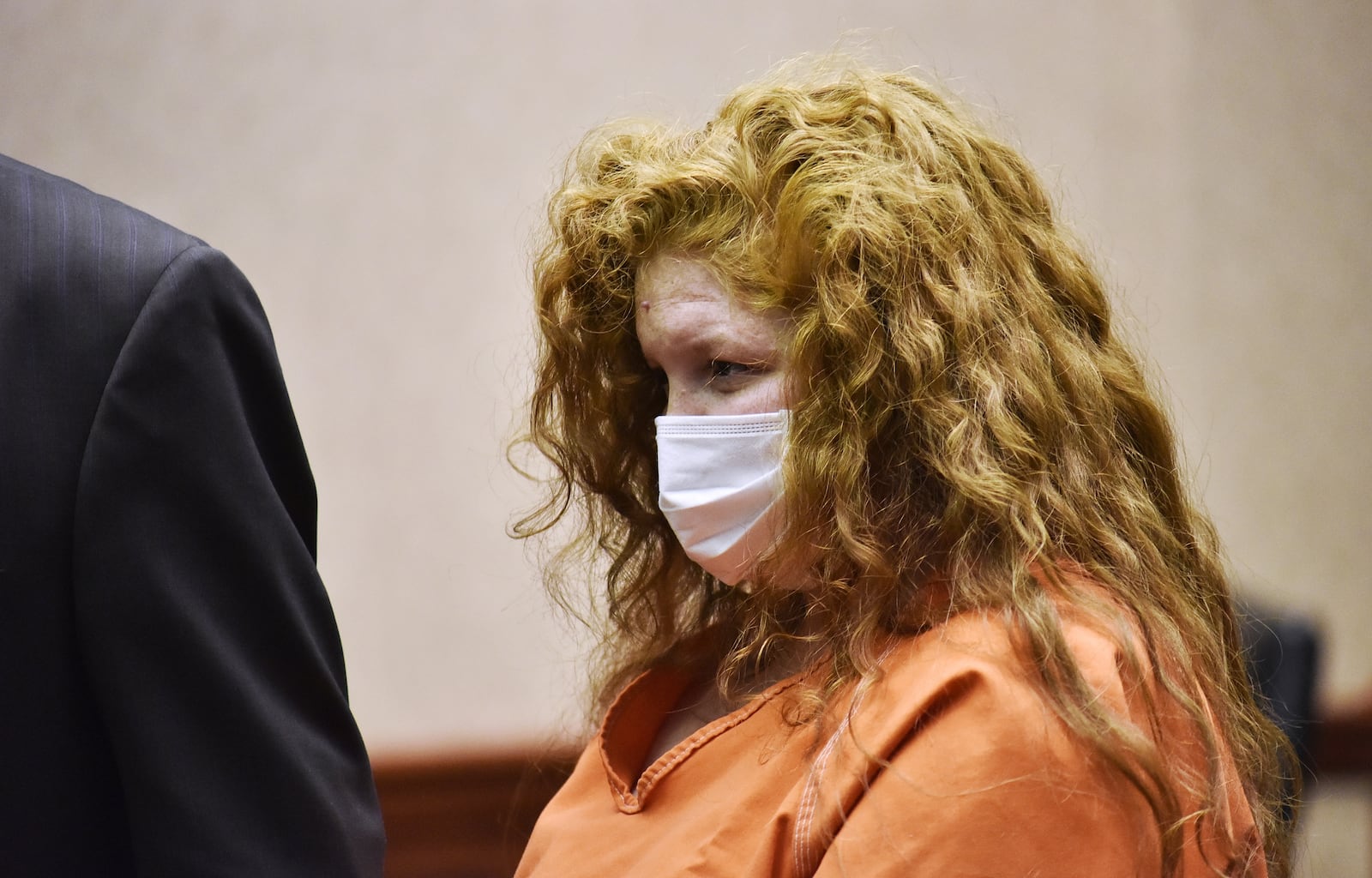 Bond was set at $2 million for Brittany Gosney Monday, March 8, 2021 in Butler County Common Pleas Court in Hamilton. Gosney is charged with multiple counts in connection to the death of her 6-year-old son James Hutchinson. NICK GRAHAM / STAFF