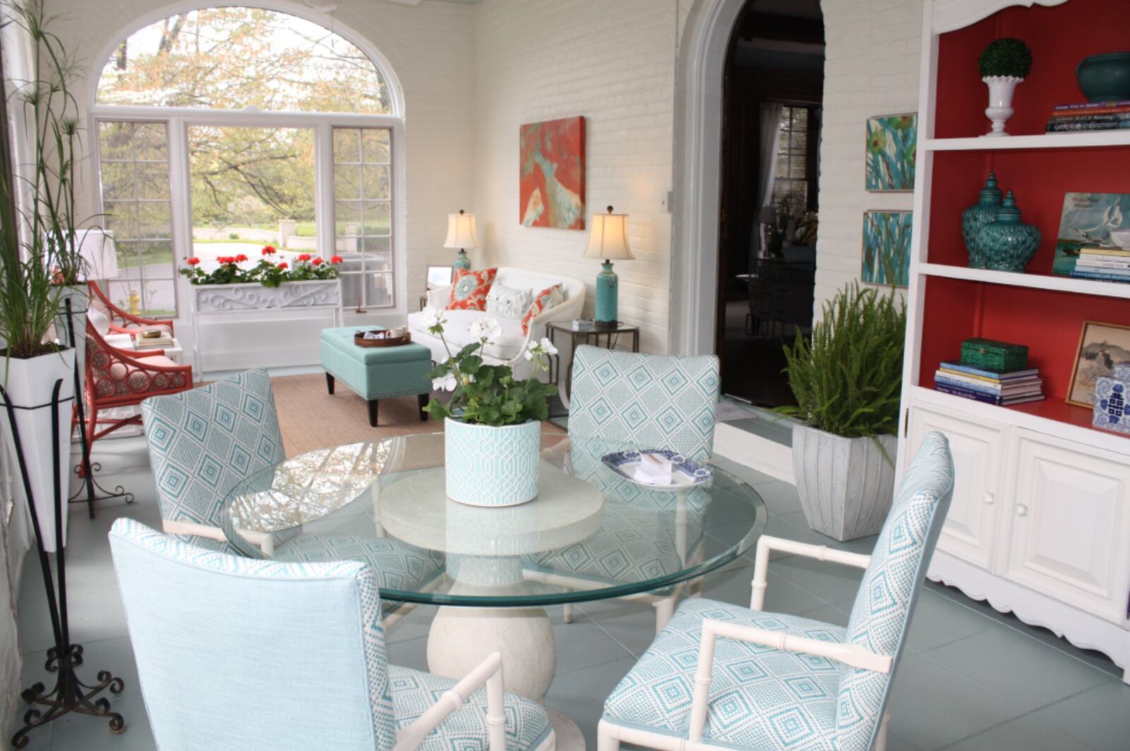 Show House sunroom designed by Sharon Bledsoe with David Fair. CONTRIBUTED