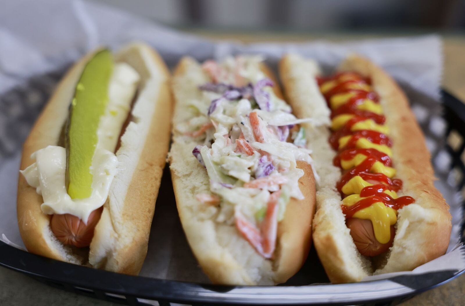 Mr. Hot Dog, on Central Avenue in Middletown, offers an extensive menu of hot dog options. NICK GRAHAM/STAFF