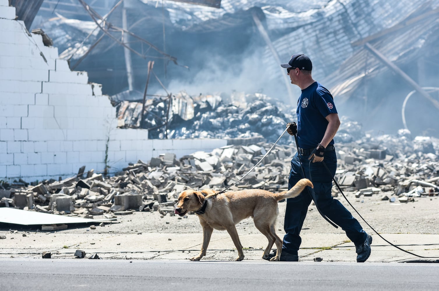 Aftermath of massive warehouse fire in Hamilton