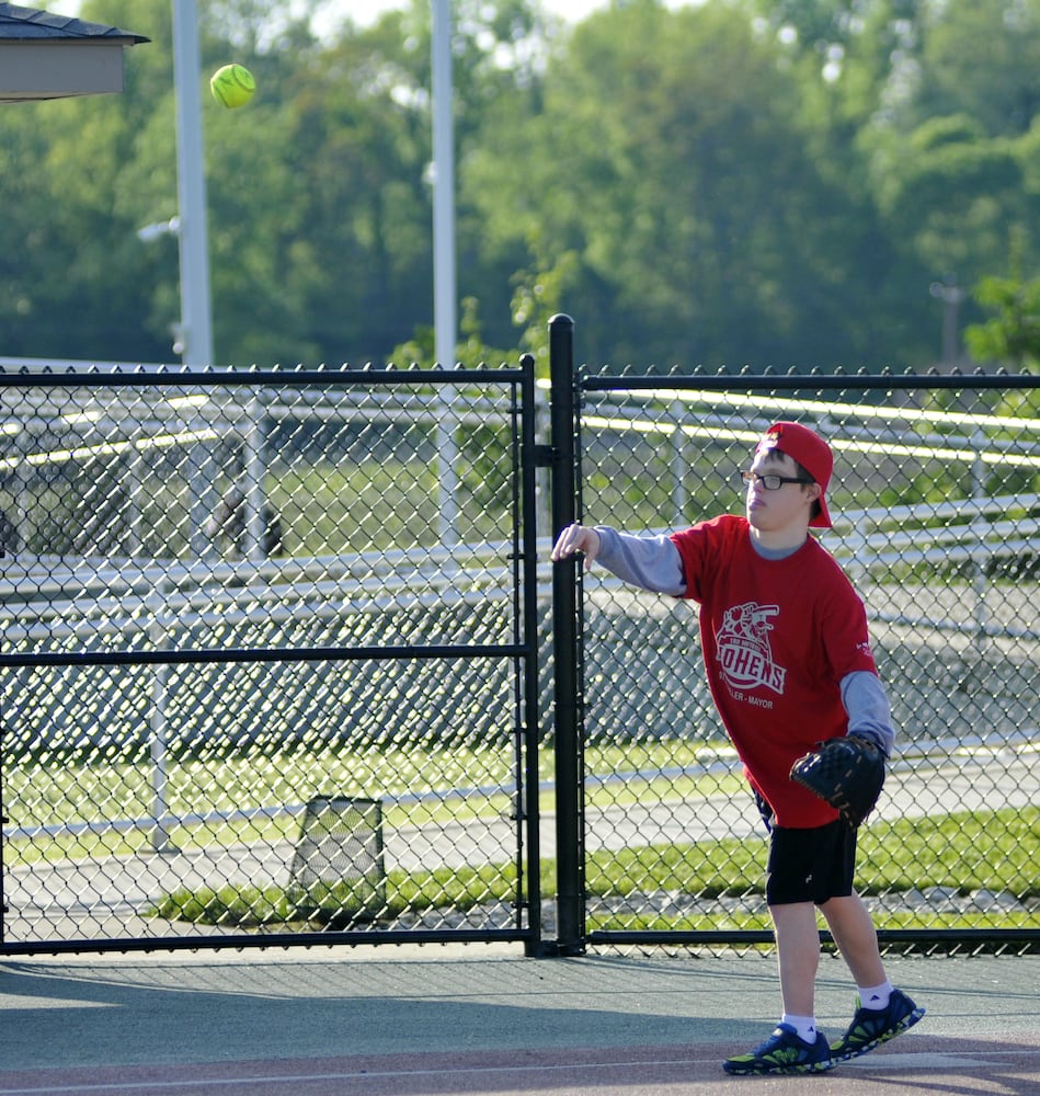 Ball games at Joe Nuxhall Miracle League Field