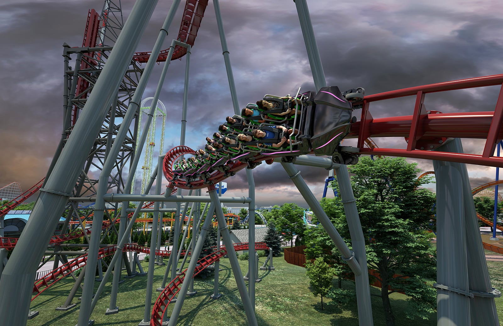 Siren's Curse will bring Cedar Point's coaster count to 19 - CONTRIBUTED artist concept rendering courtesy of Cedar Point