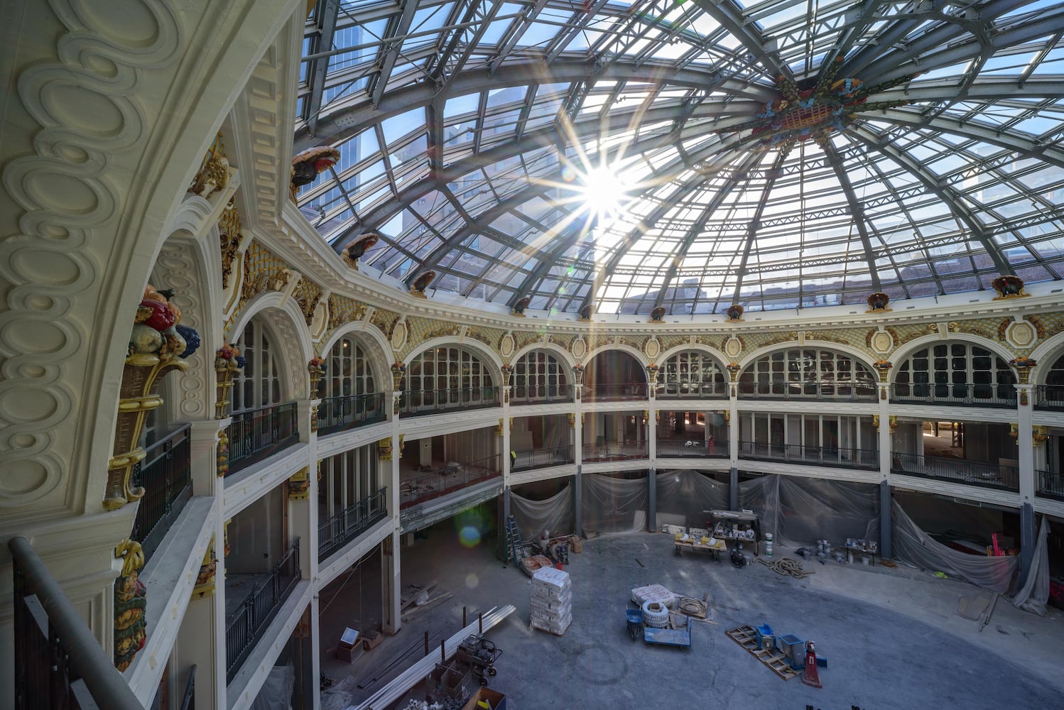 Dayton Arcade construction October 2020