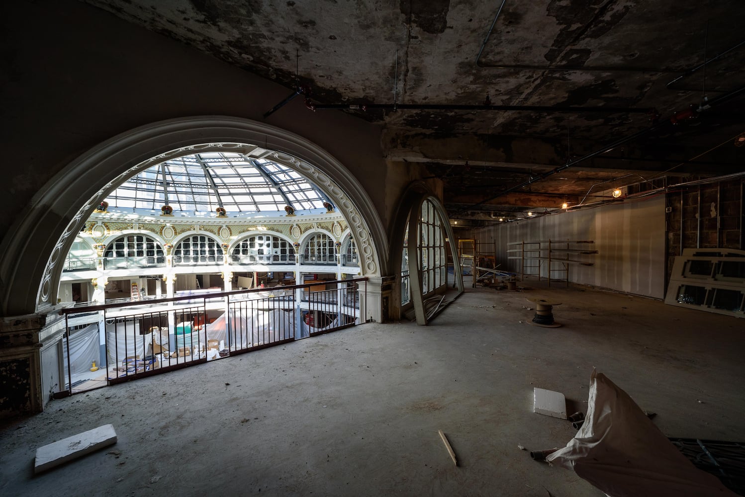 Dayton Arcade construction October 2020