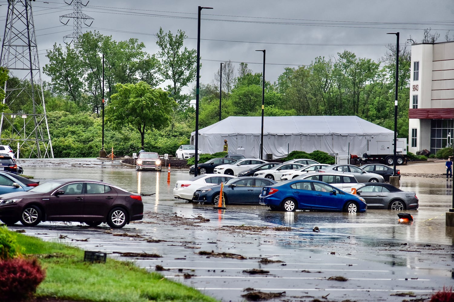 West Chester businesses evacuated due to high water