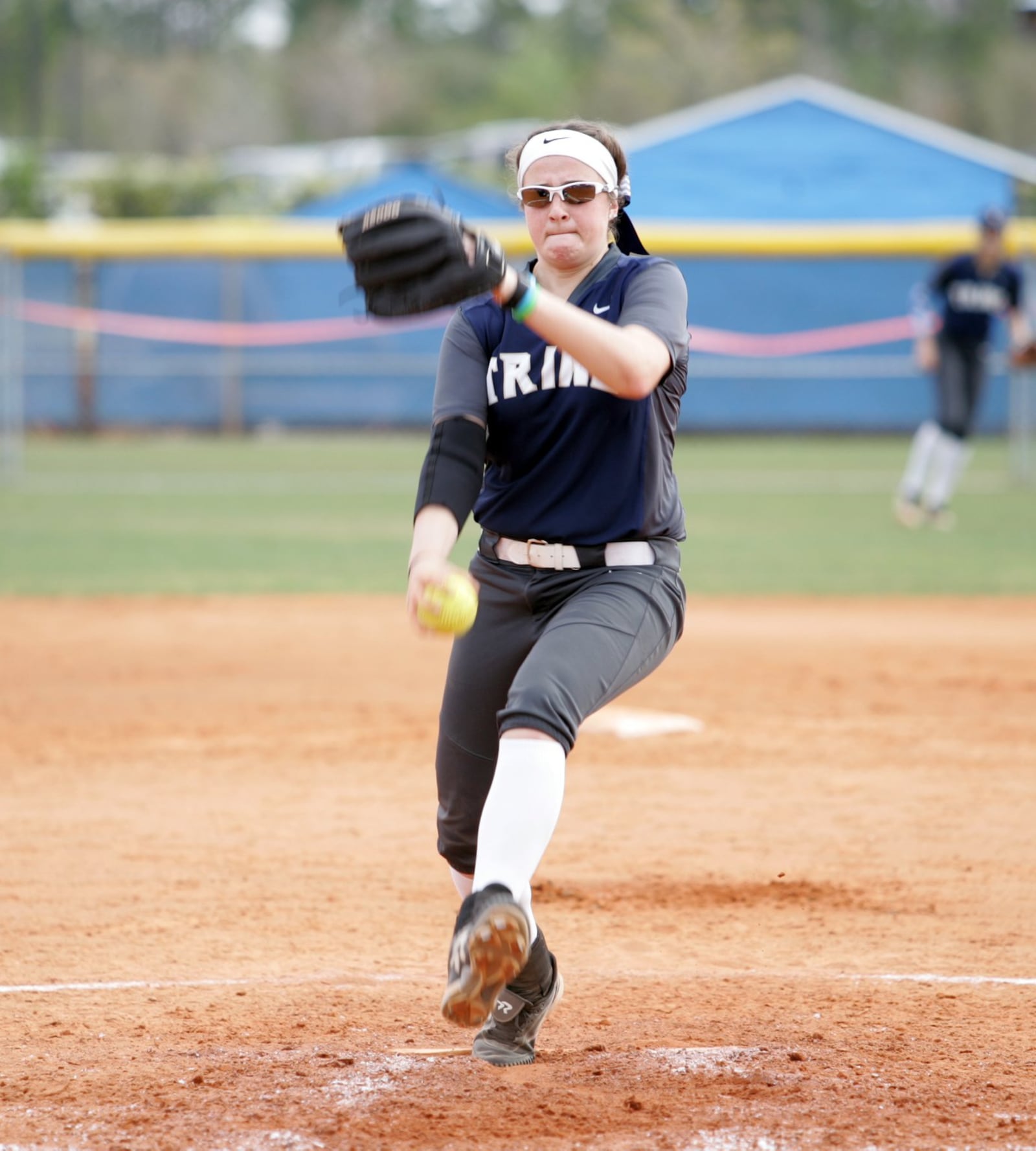 Freshman pitcher Danielle Ray is 11-0 with four saves this season for the Trine University softball team. PHOTO COURTESY OF TRINE UNIVERSITY ATHLETICS