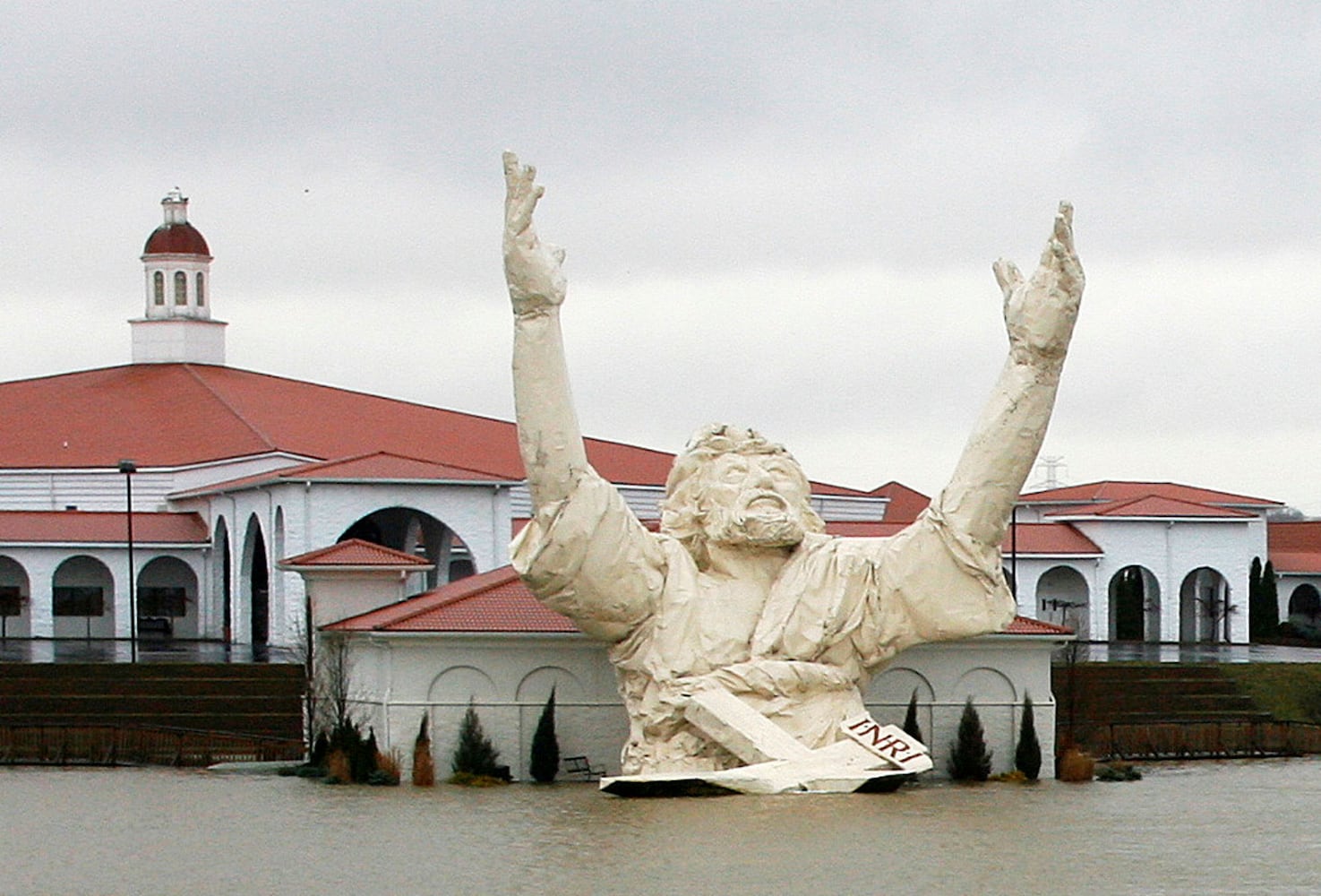 Throwback Thursday Jesus statue burns to the ground