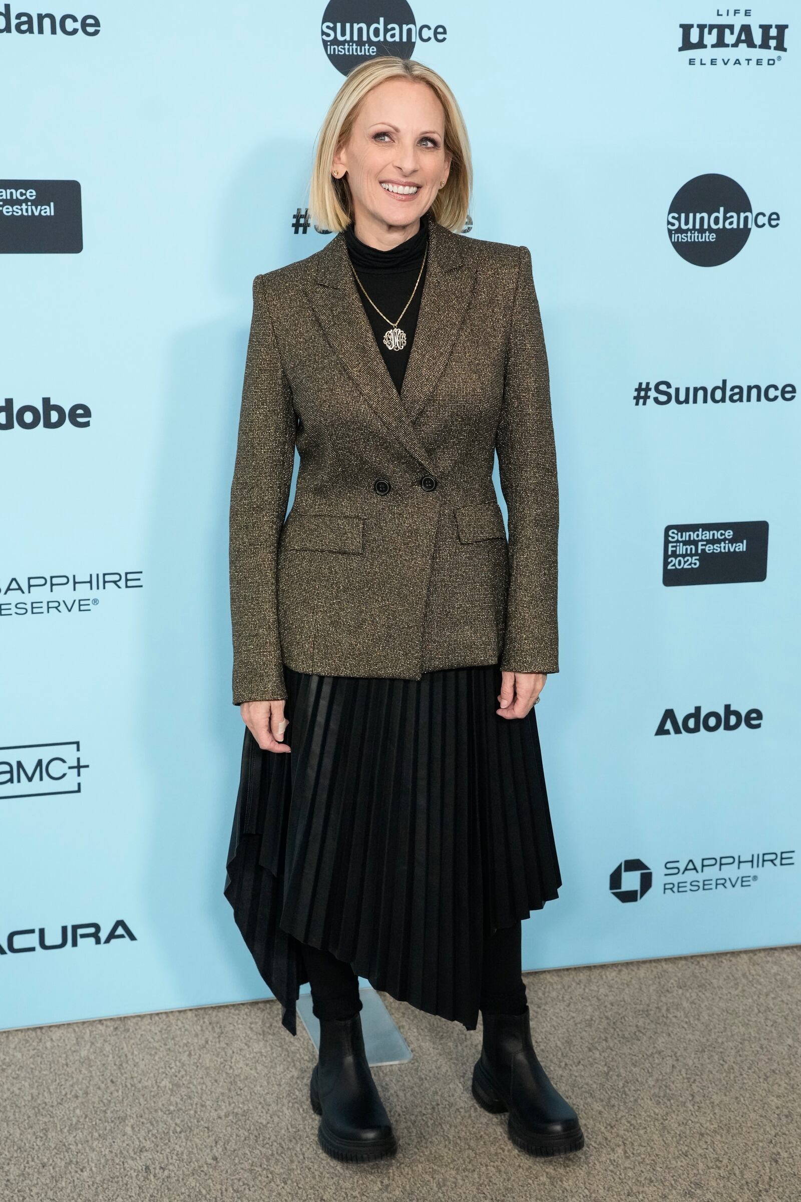 Marlee Matlin attends the premiere of "Marlee Matlin: Not Alone Anymore" during the Sundance Film Festival on Thursday, Jan. 23, 2025, at Eccles Theatre in Park City, Utah. (Photo by Charles Sykes/Invision/AP)