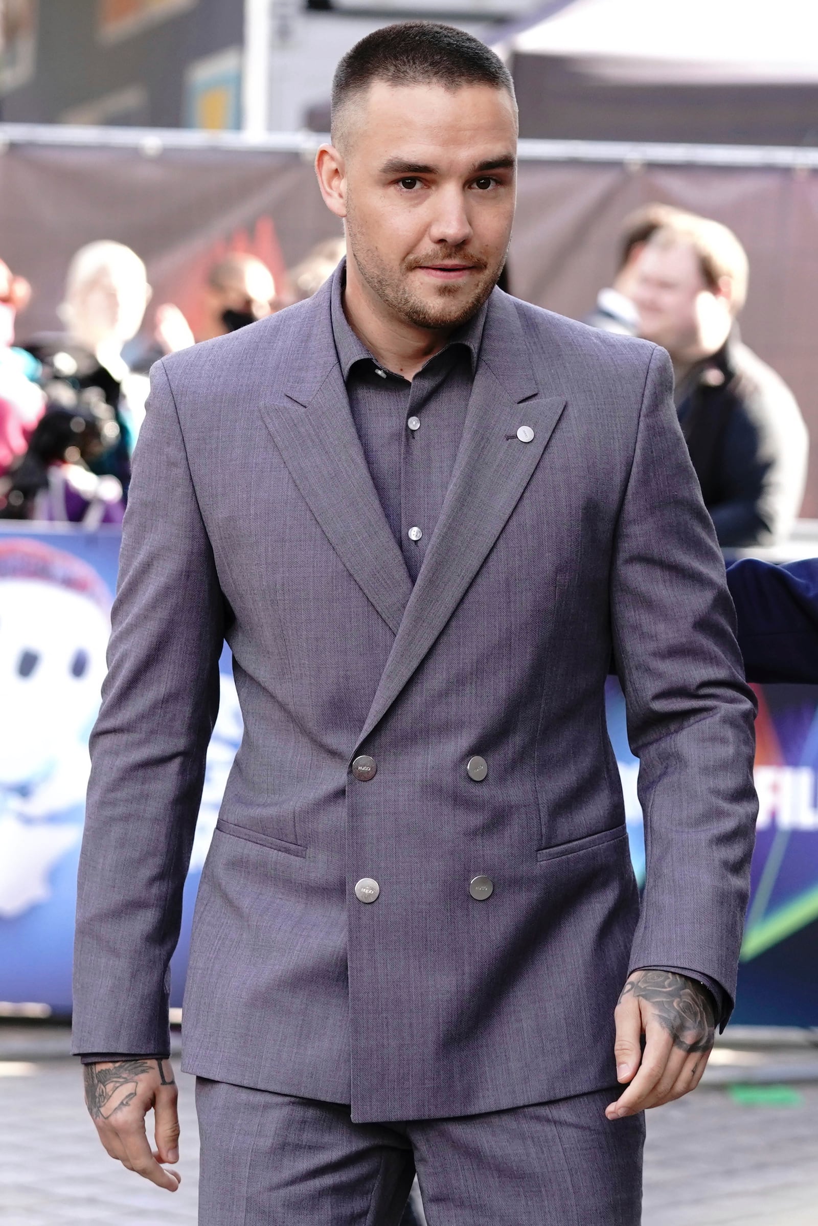 FILE - Liam Payne arrives for the world premiere of "Ron's Gone Wrong," at the Royal Festival Hall in London, during the BFI London Film Festival, Oct. 9, 2021. (Jonathan Brady/PA via AP, File)